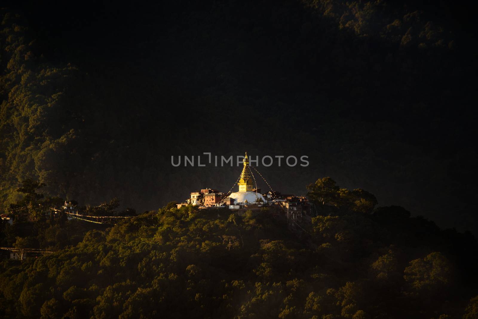 Swayambhunath stupa in Kathmandu, Nepal
