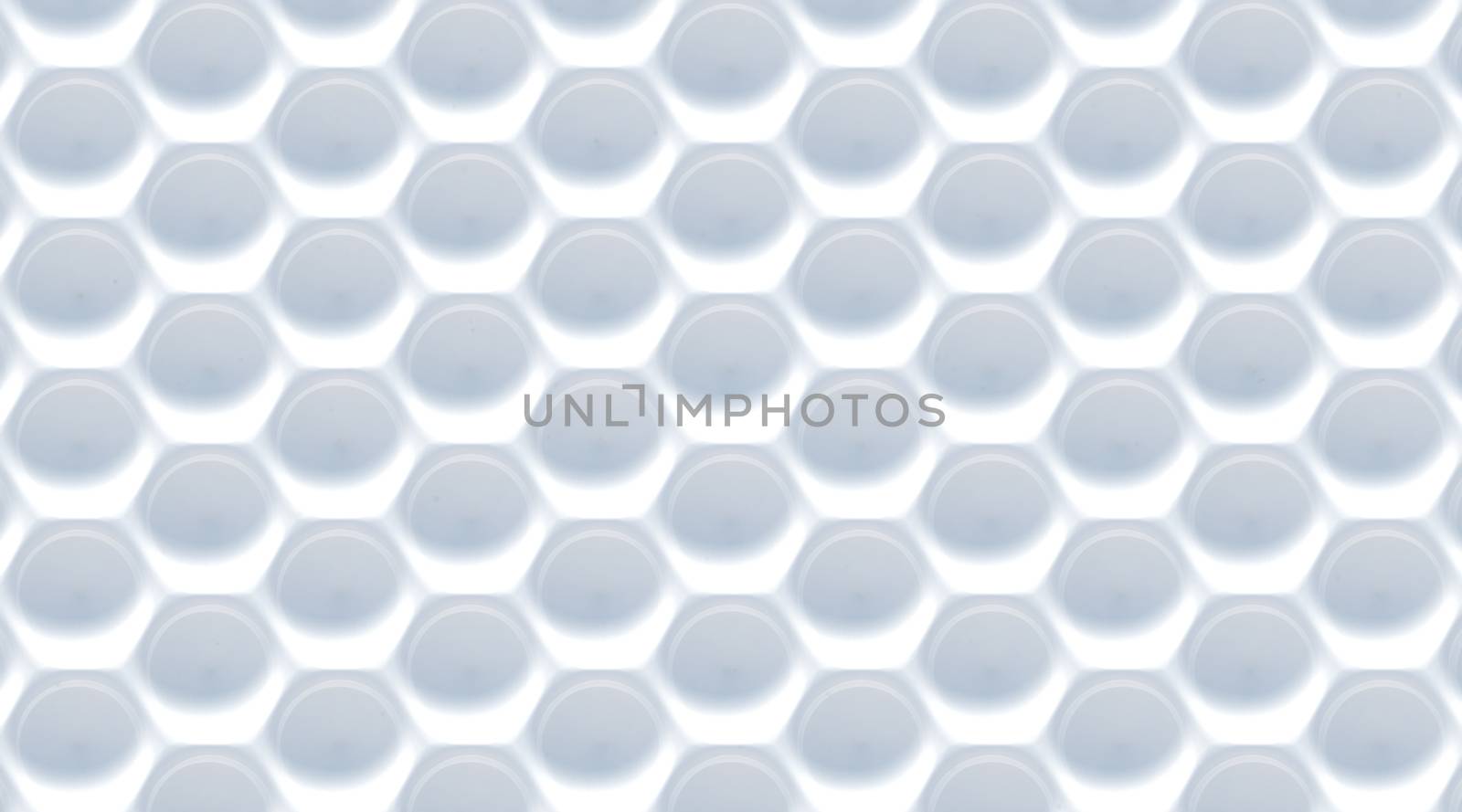 White gray abstract hexagonal background. 3D render, soft shadows
