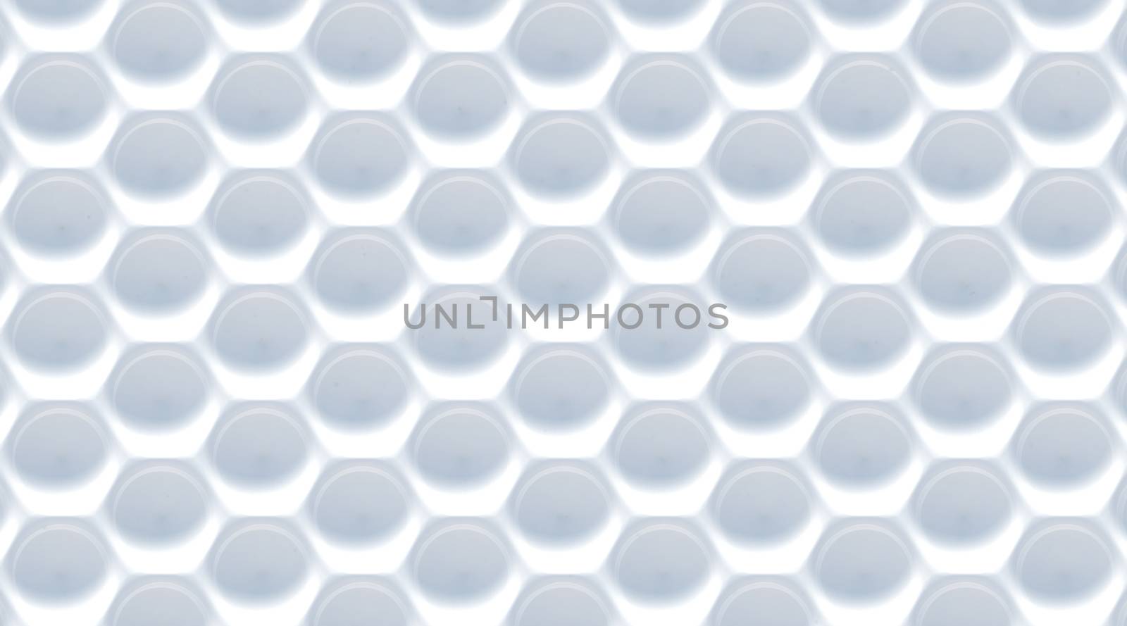 White gray abstract hexagonal background. 3D render, soft shadows