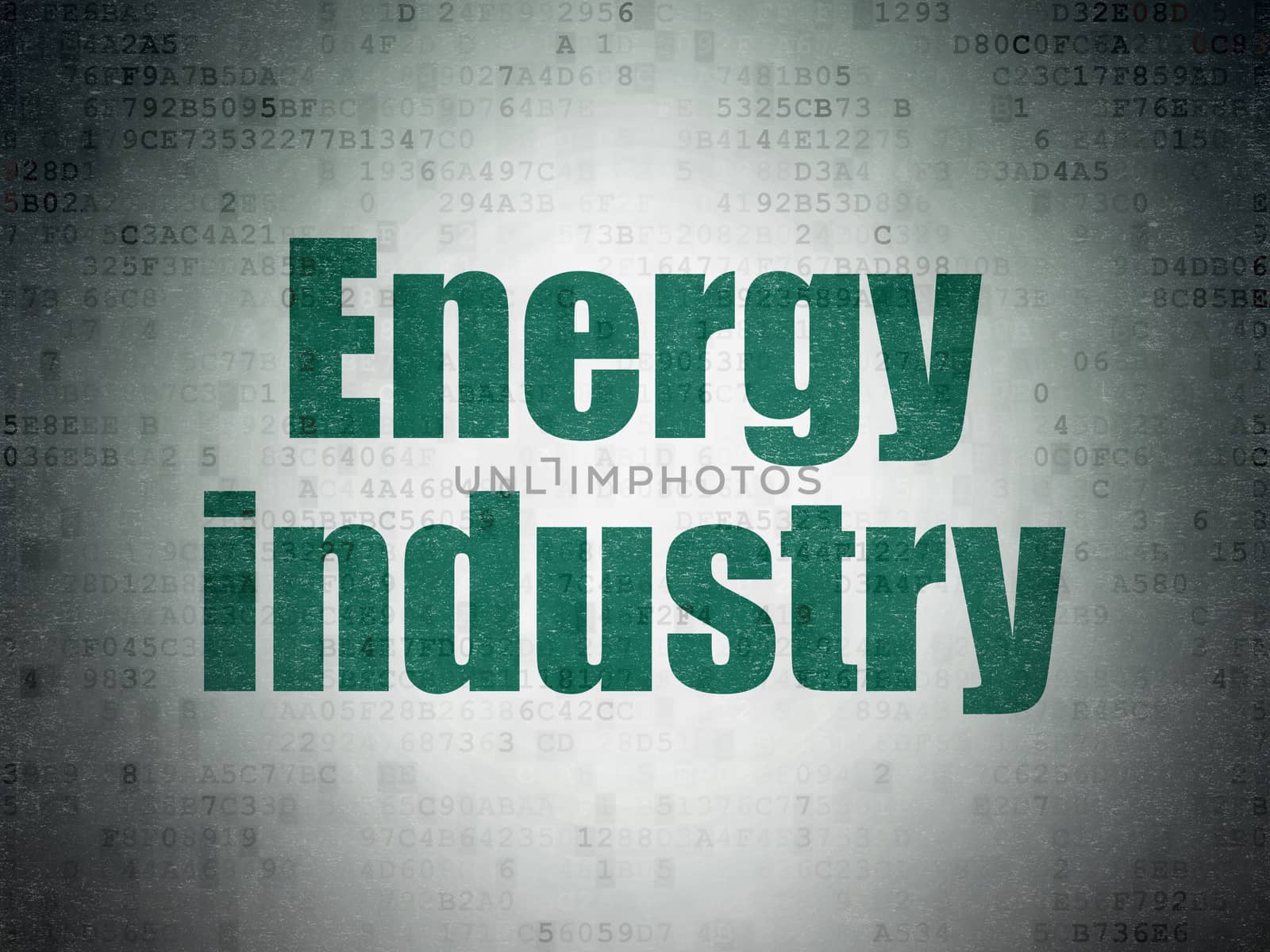 Industry concept: Energy Industry on Digital Data Paper background by maxkabakov