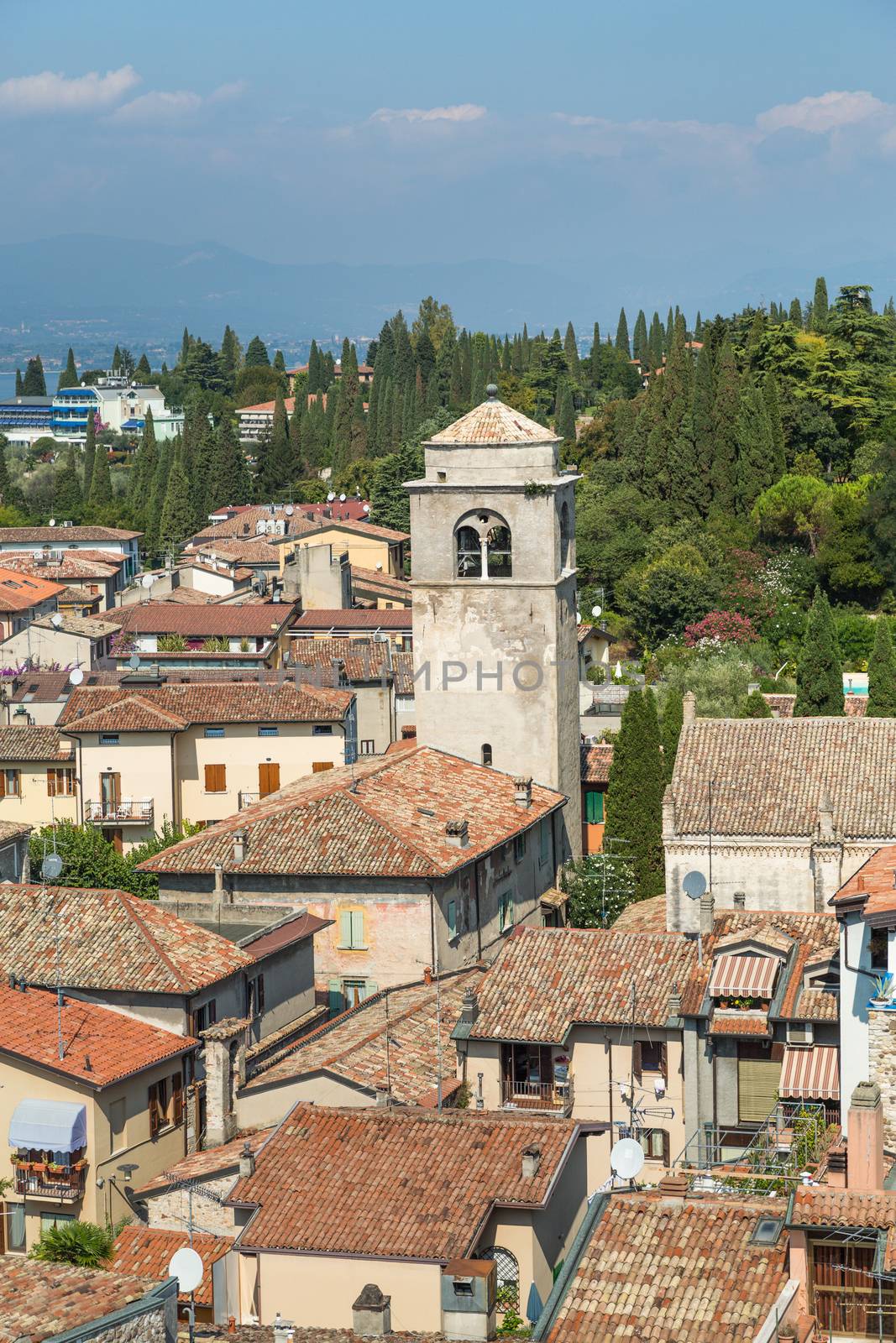 The view from Castello Scaligero in Sirmione on Lake Garda by chrisukphoto