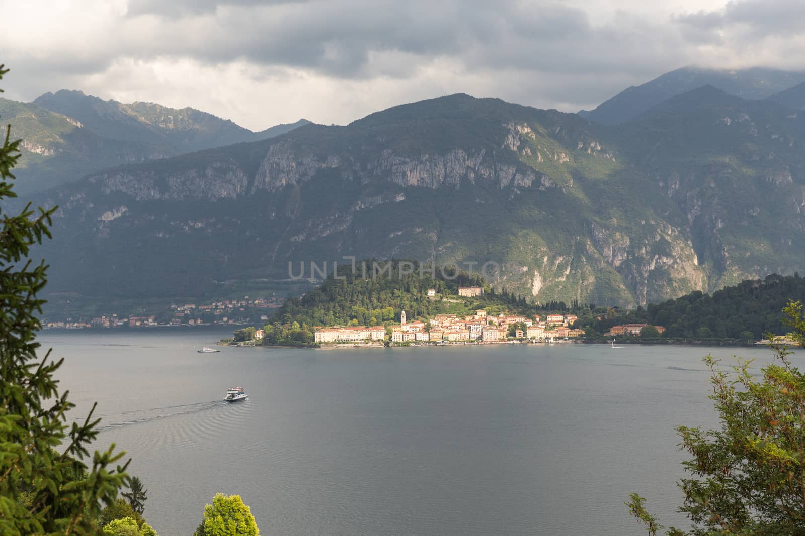 View fom the hillside opposite Bellagio on Lake Como by chrisukphoto