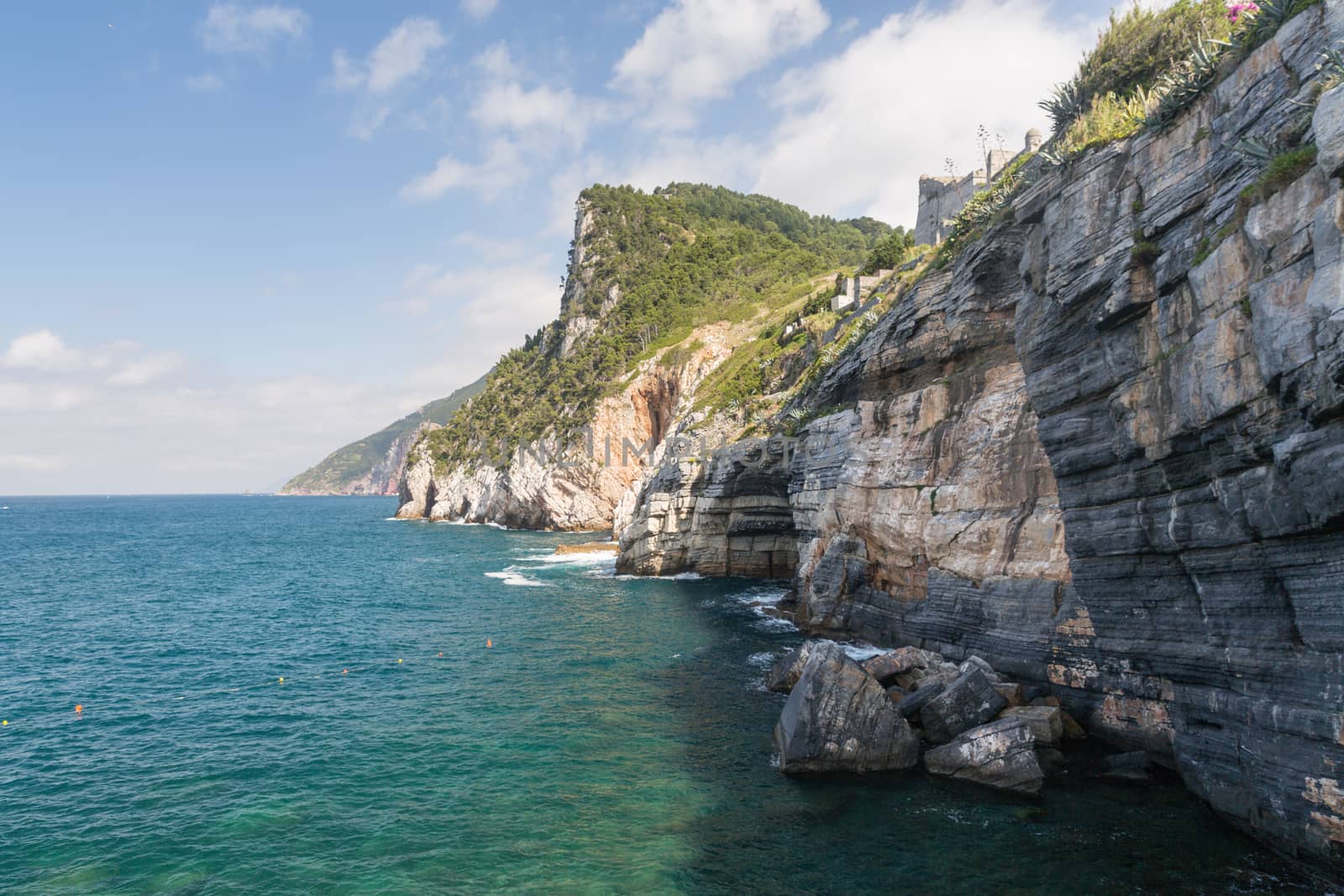 The coastline from Portovenere in the Ligurian region of Italy by chrisukphoto
