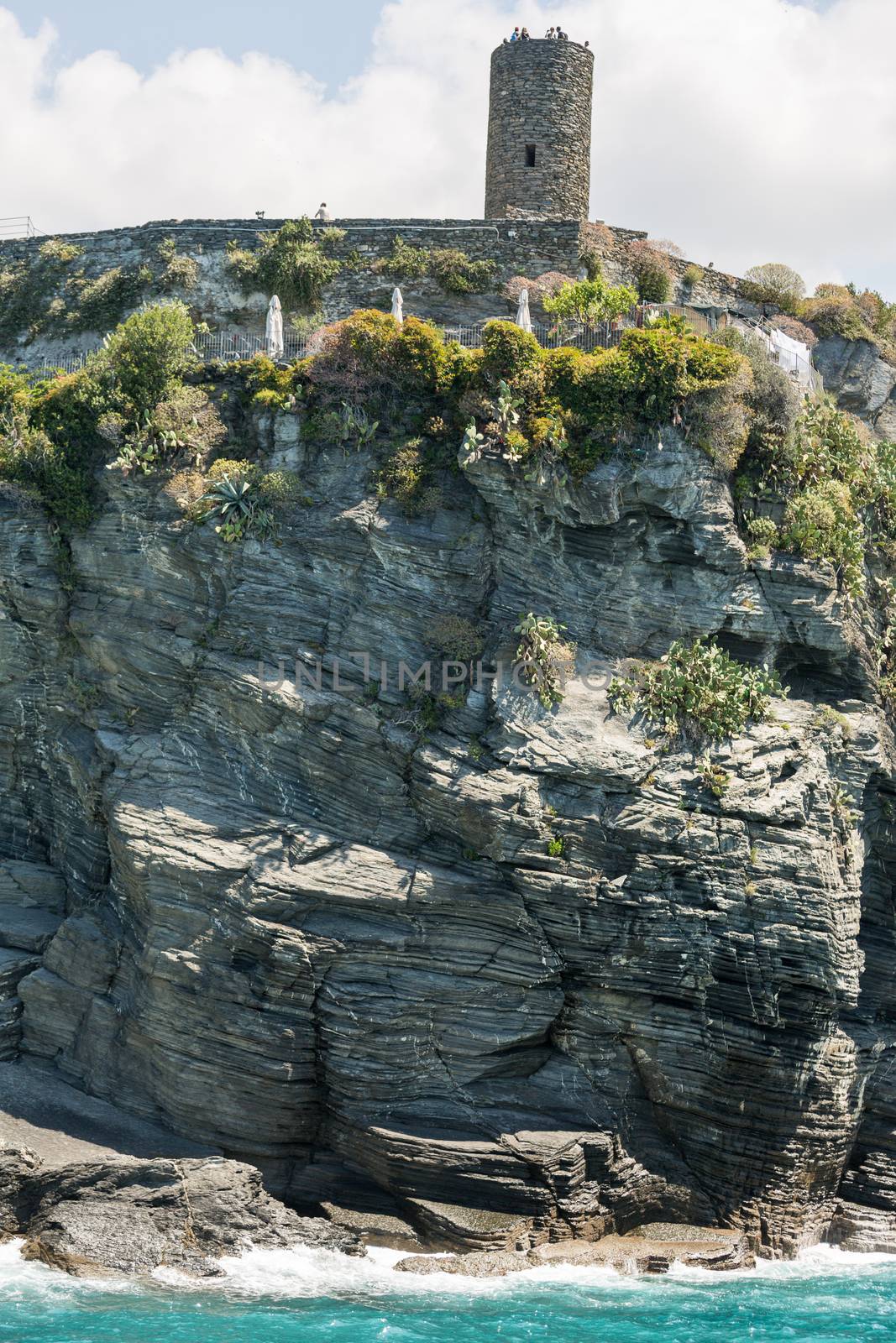 The old fort of Vernazza of the Cinque Terre by chrisukphoto