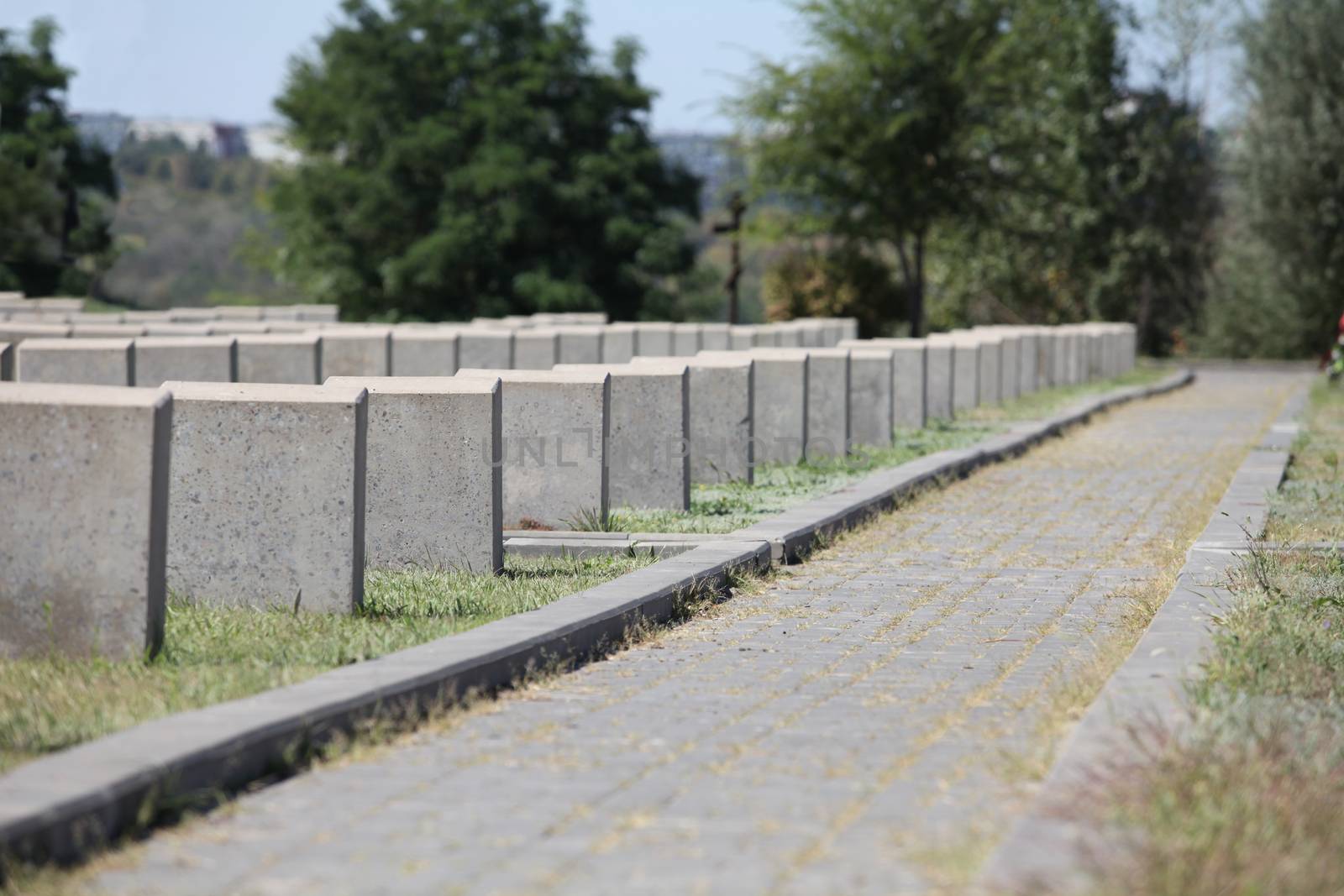 Volgograd Russia July 12, 2015  Soviet military cemetery