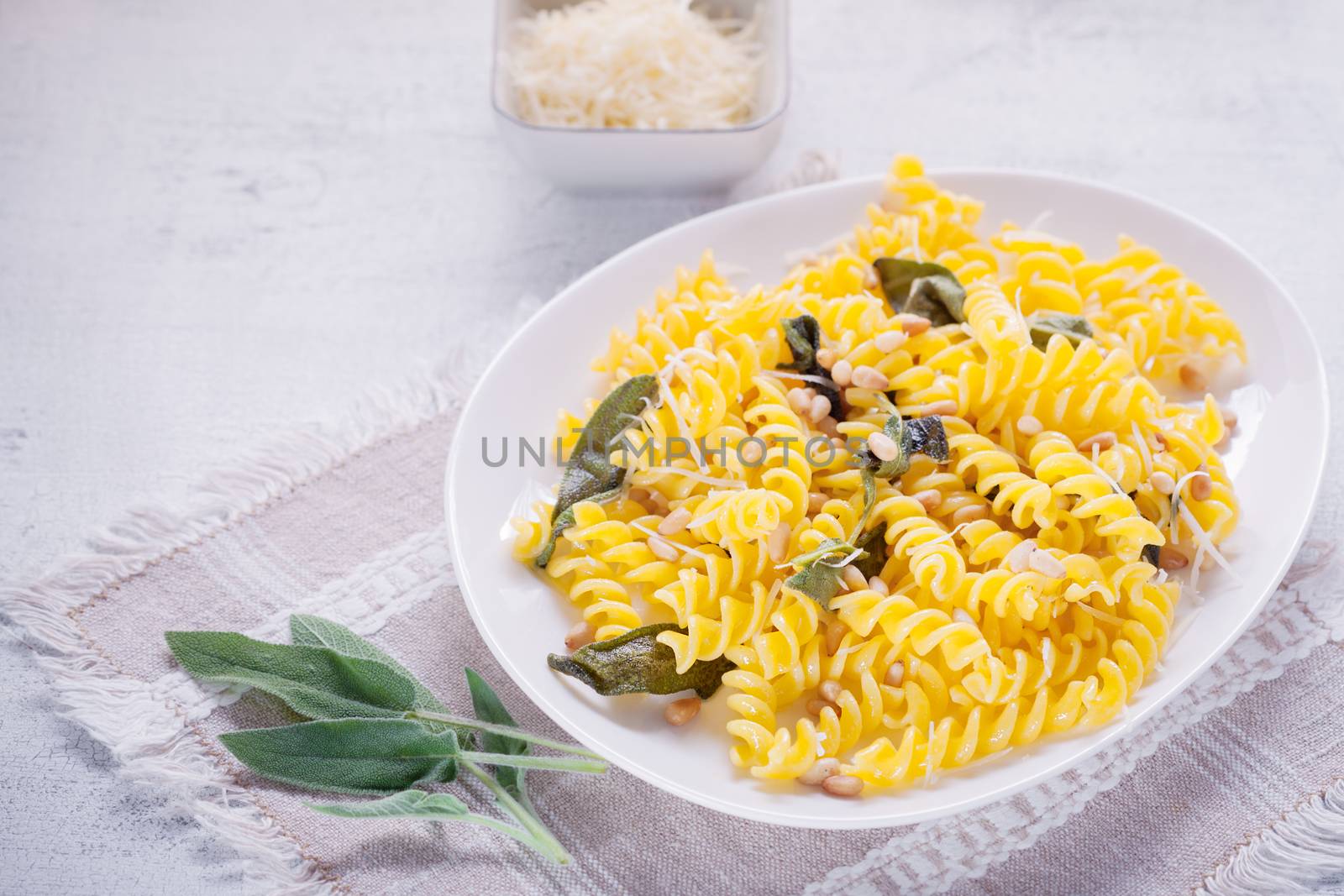 Pasta with garlic and sage by supercat67