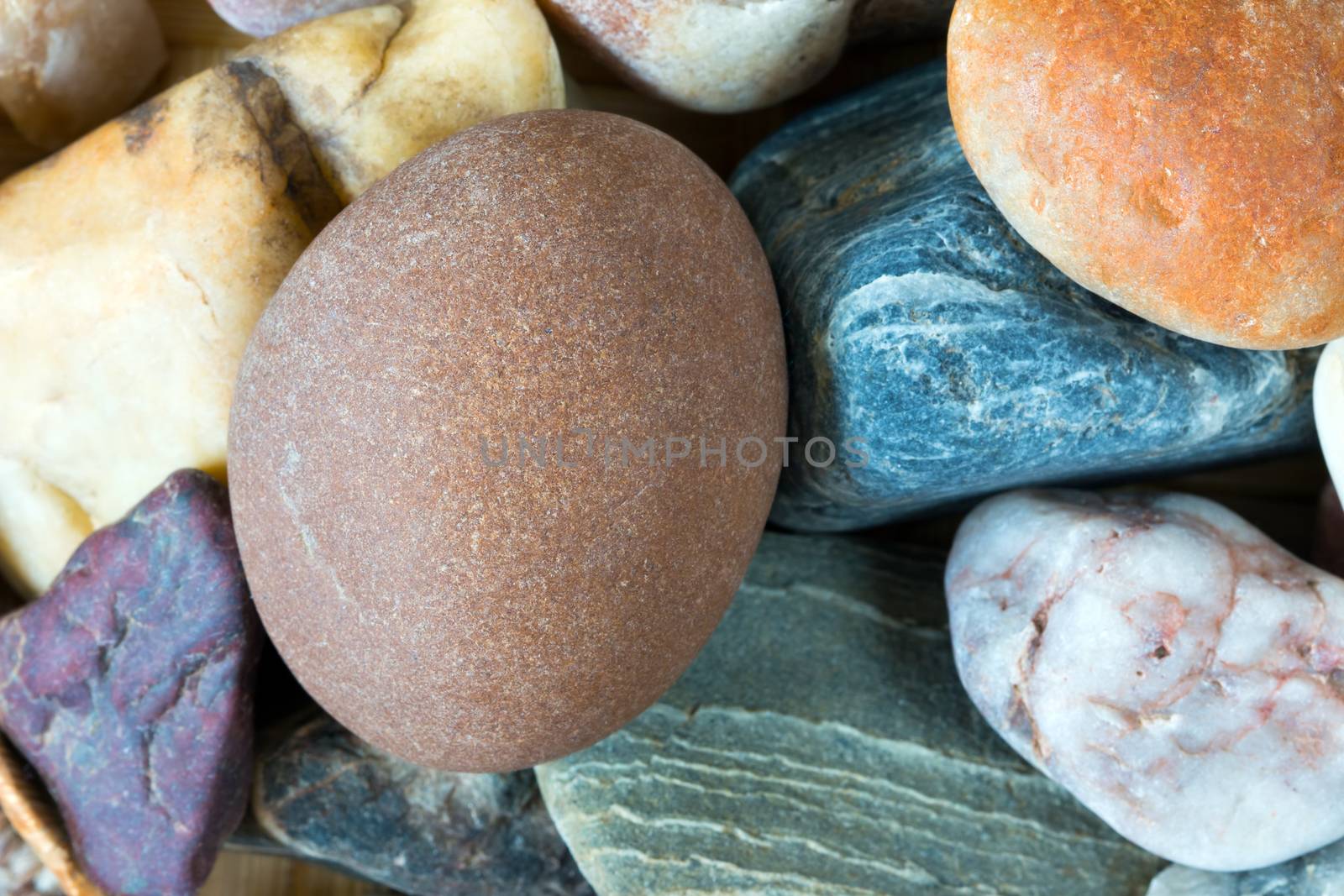 Detail of tthe pebble stone - shallow depth of field