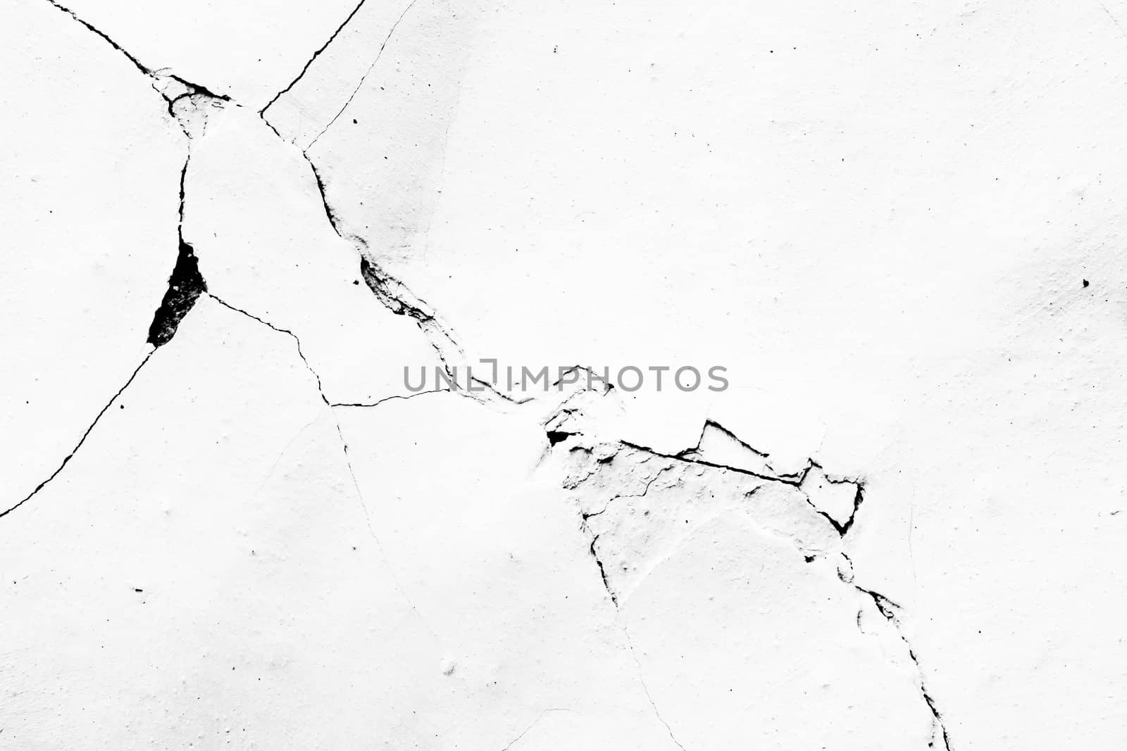 Detail of the cracks in plaster - grunge texture - layer for photo editor