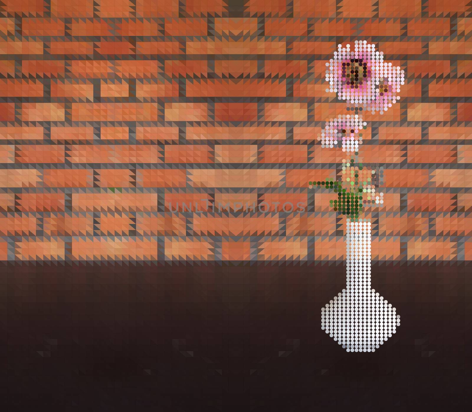 Pink Flower In Vase by olovedog