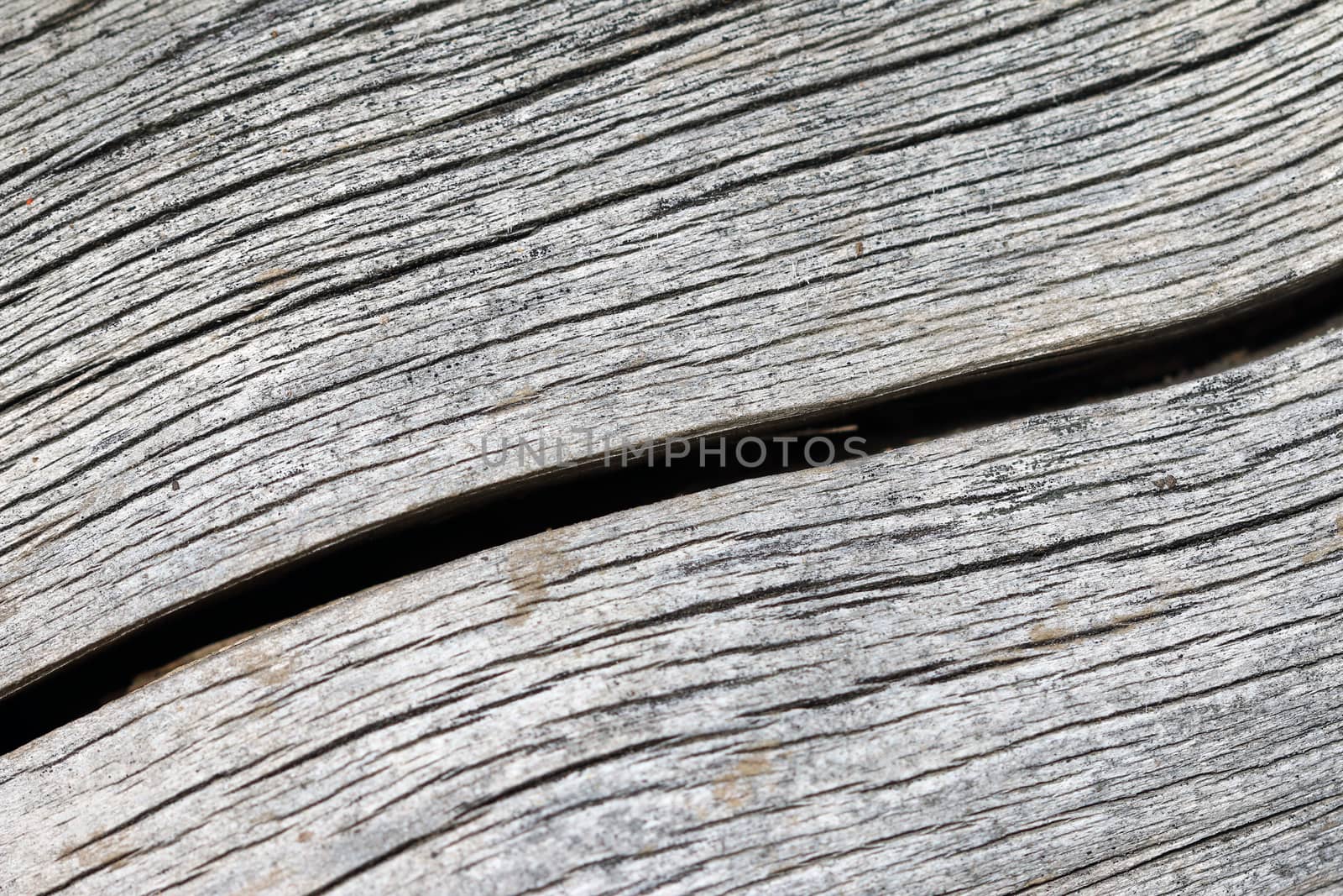 Detail of the crack in the wood