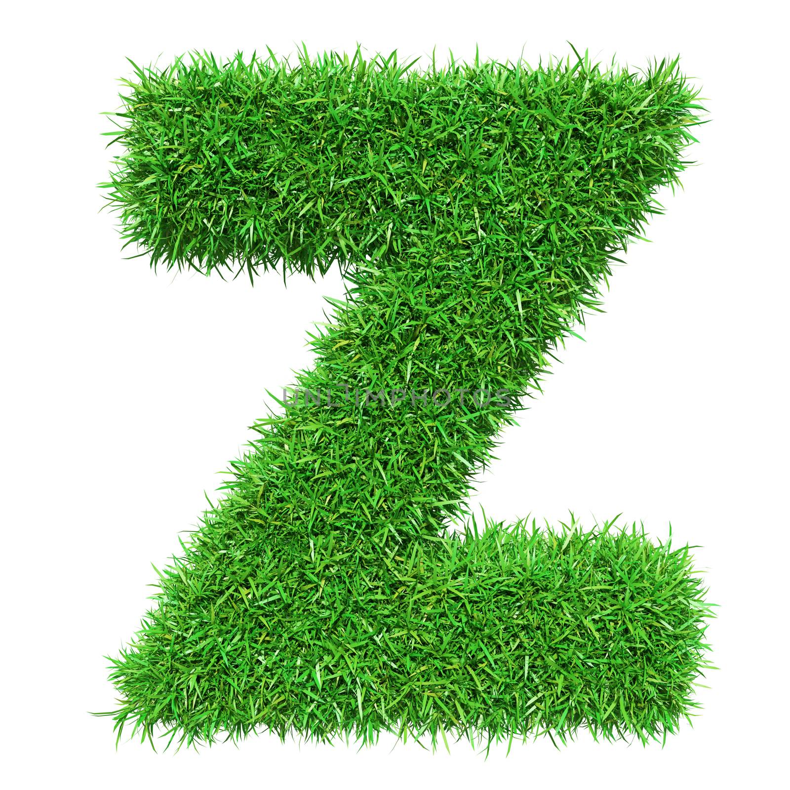 Green Grass Letter Z by cherezoff