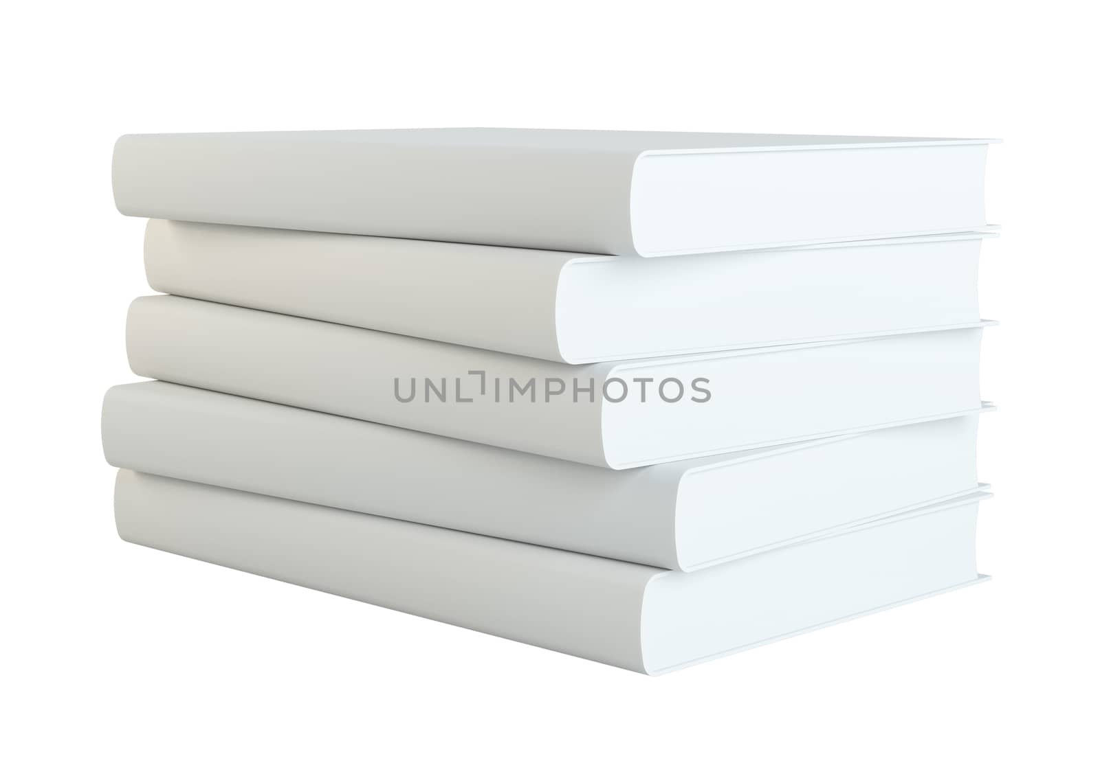 Books isolated on white background by cherezoff