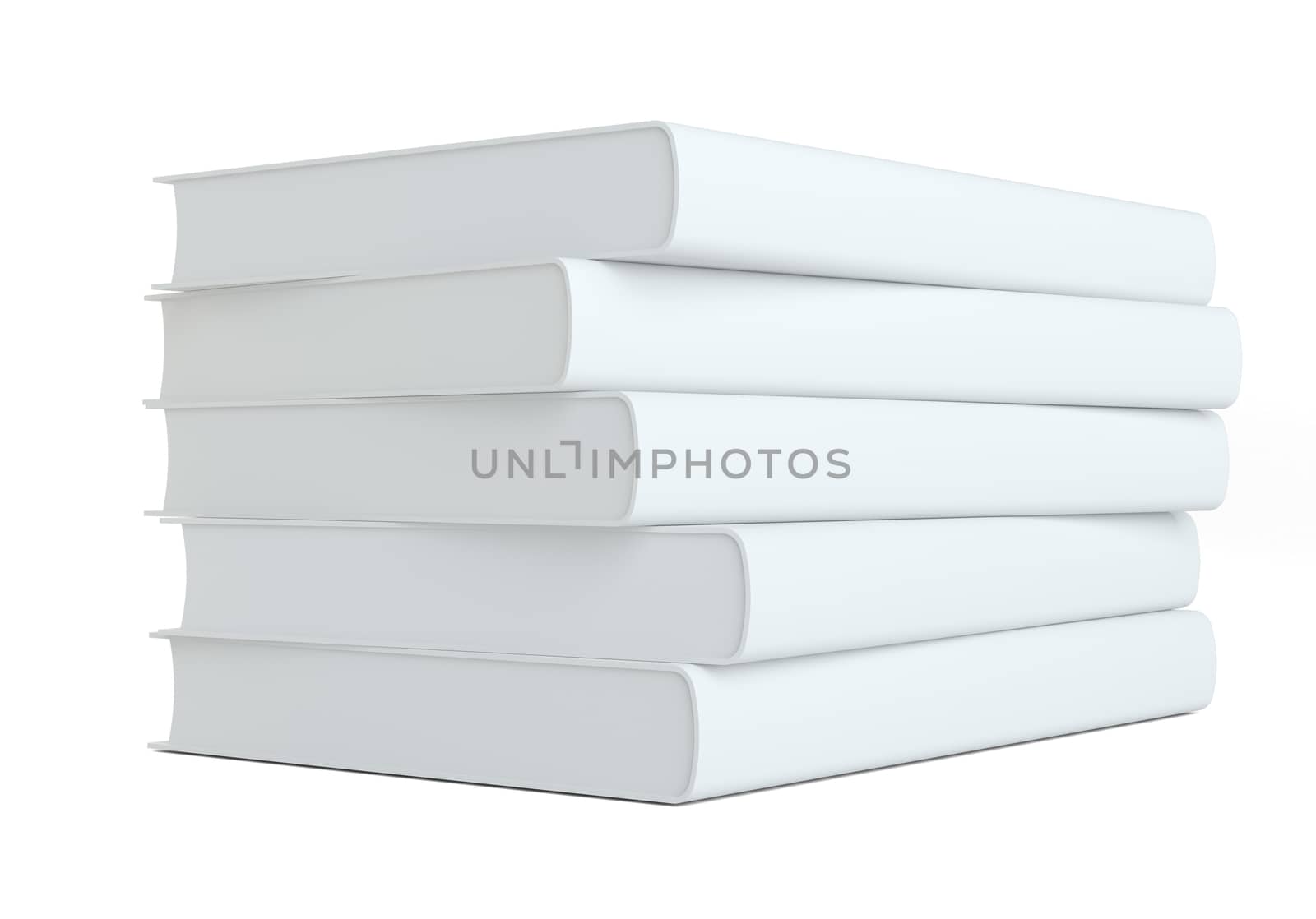 Stack of Books on white background by cherezoff