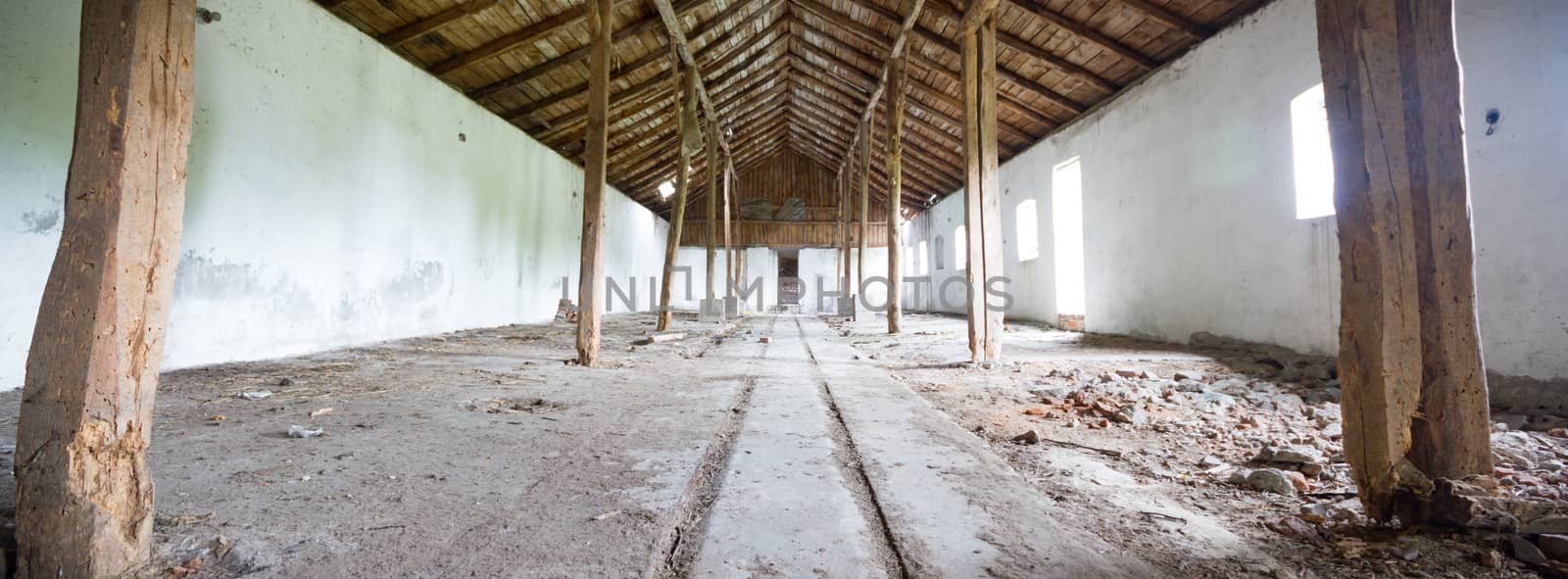 ruins of a very heavily polluted industrial factory, industrial series