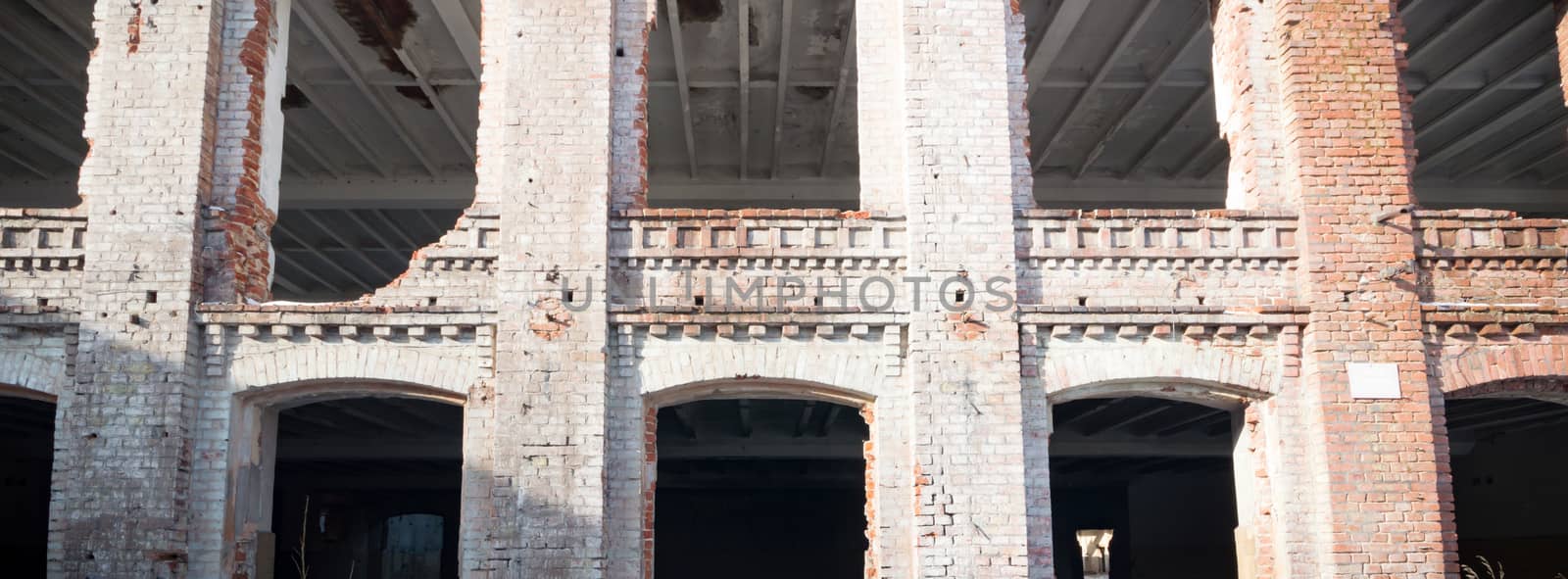 ruins of a very heavily polluted industrial factory, industrial series