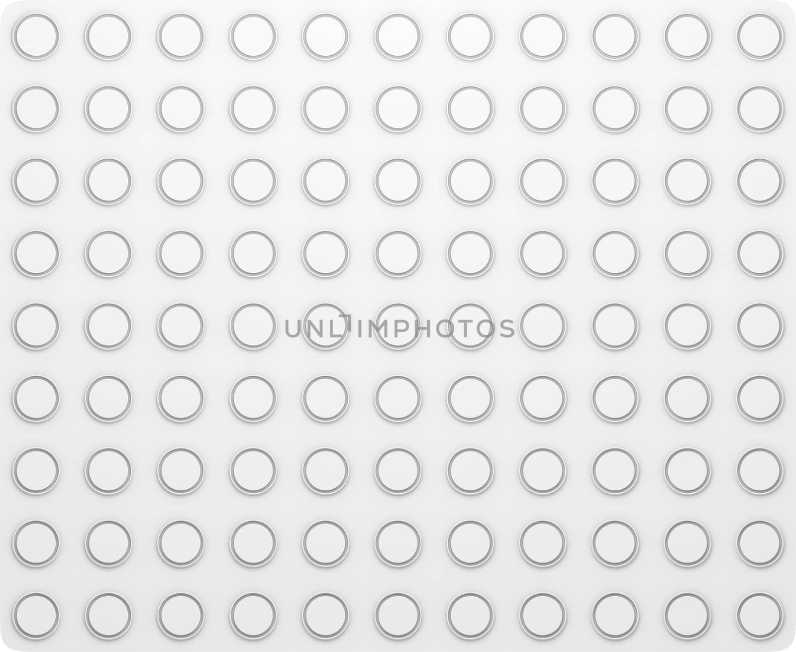 Regular Abstract White Template Texture. 3D illustration