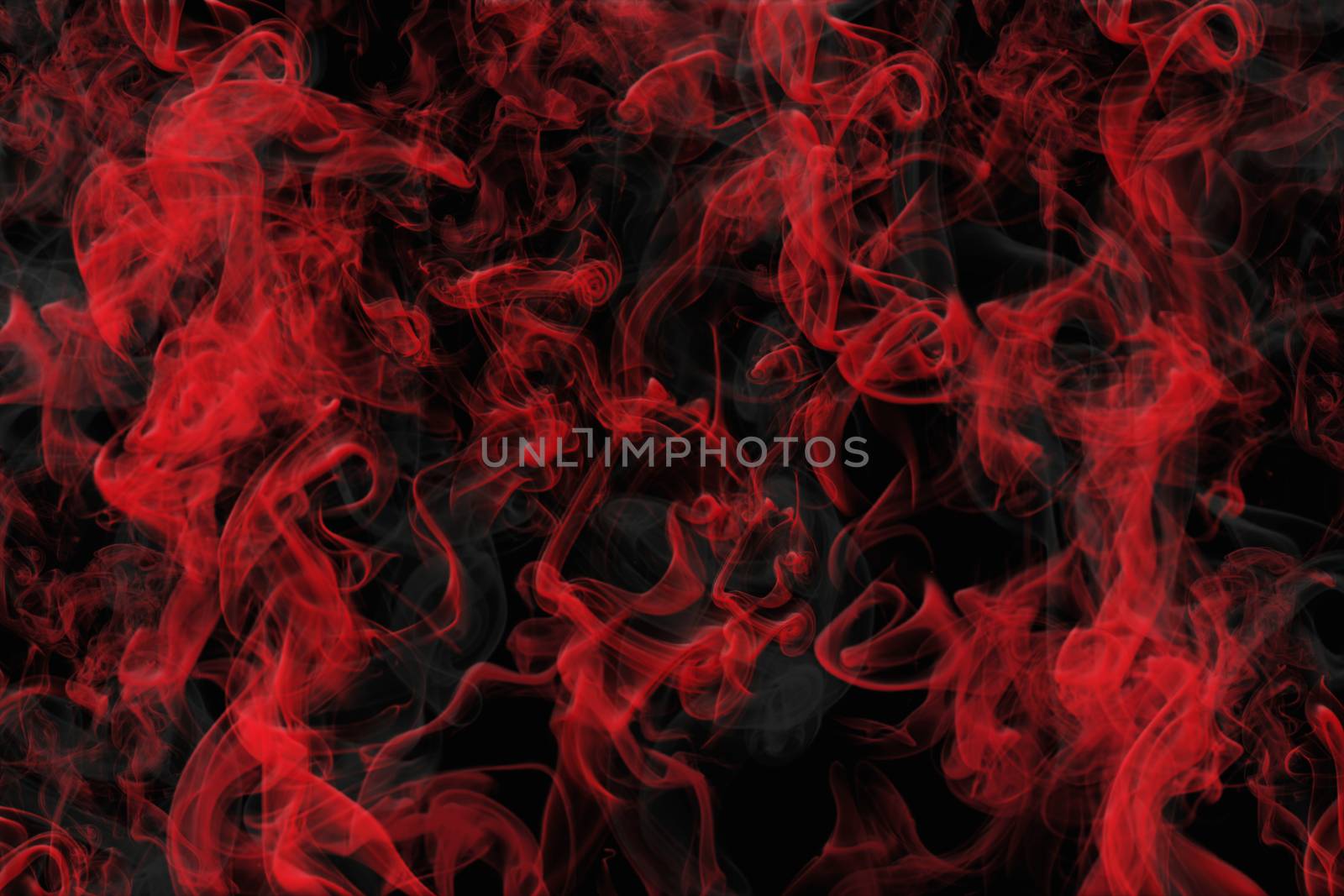 Red Smoke Love Background On Black Solid 3D Illustration