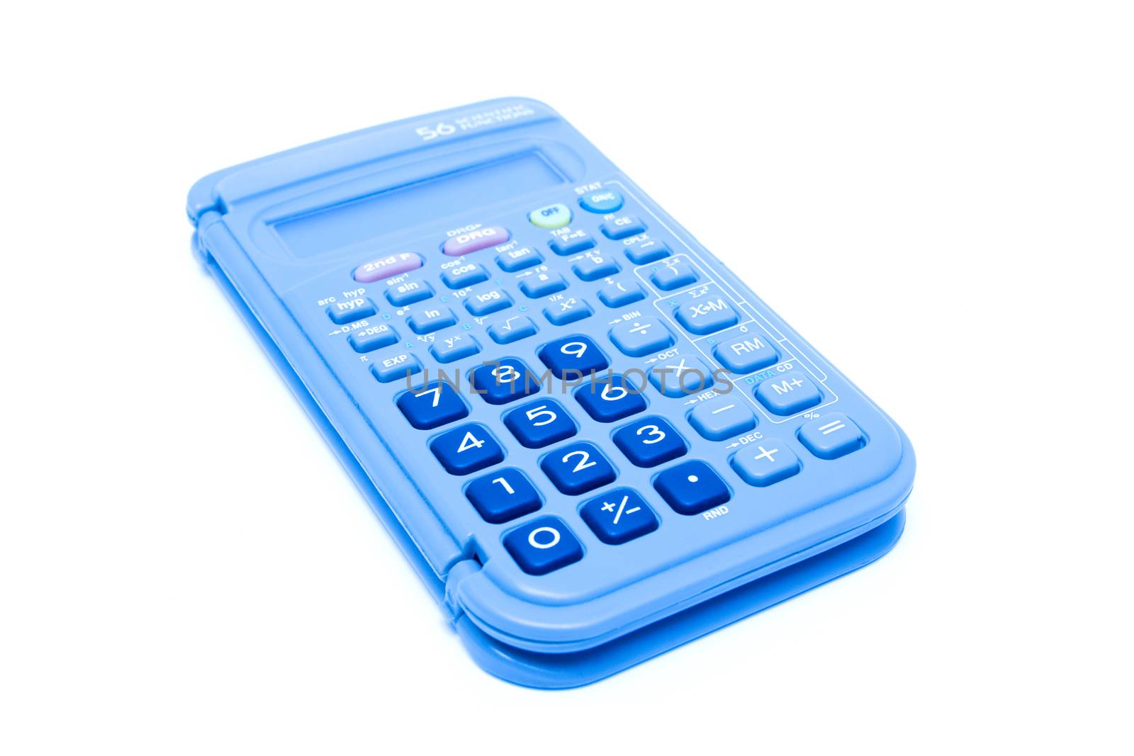 Calculator isolated on white background by myyaym