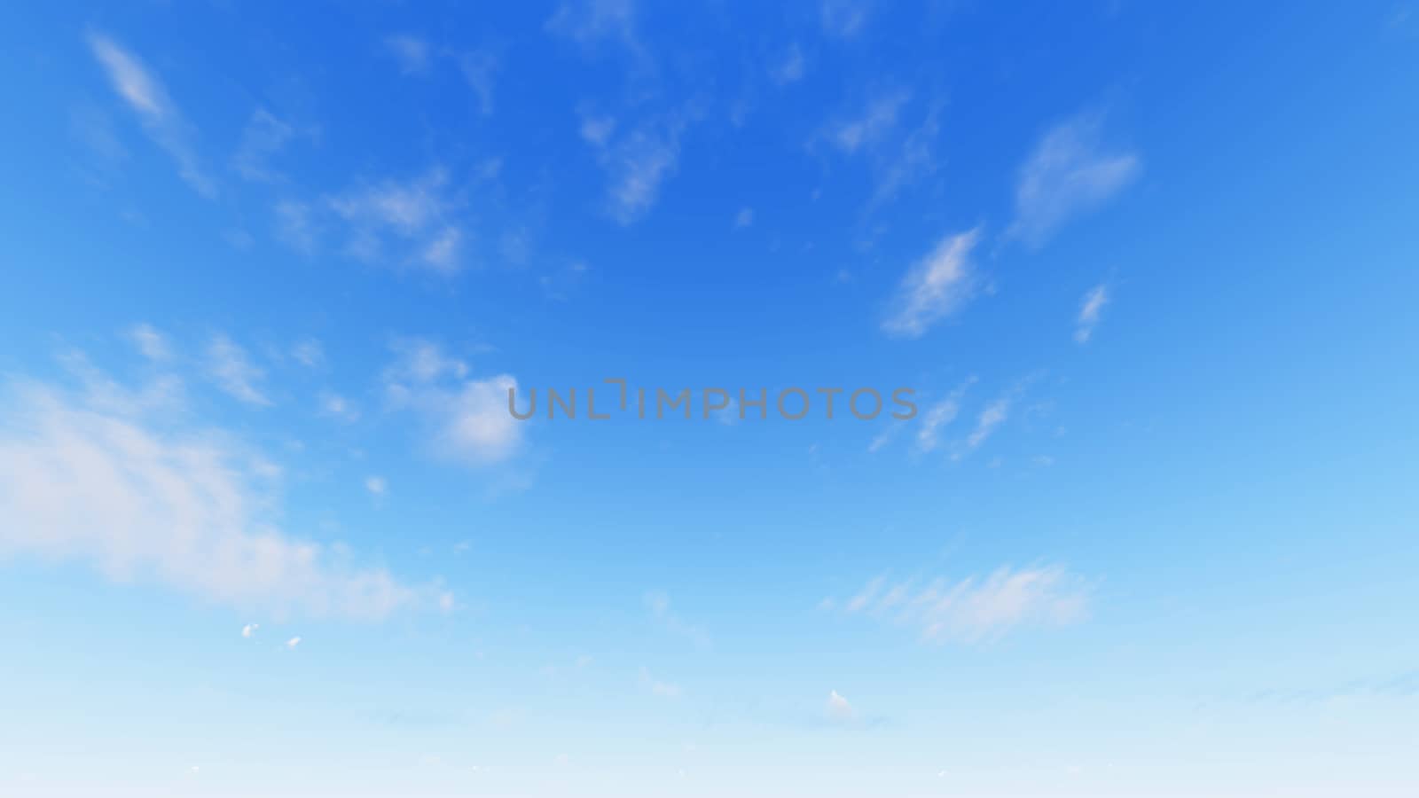 Cloudy blue sky abstract background, blue sky background with tiny clouds, 3d rendering

