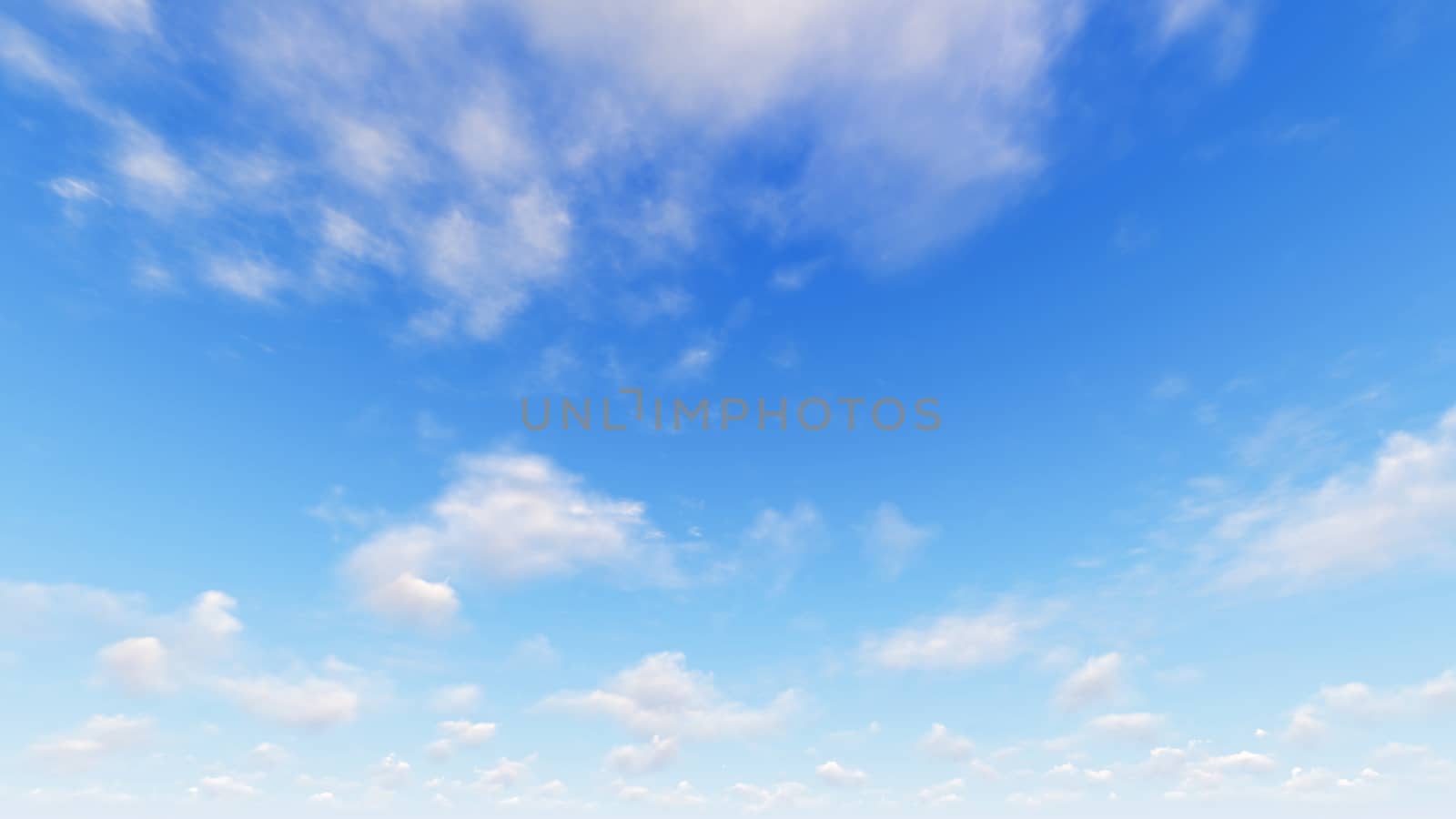 Cloudy blue sky abstract background, blue sky background with tiny clouds, 3d rendering

