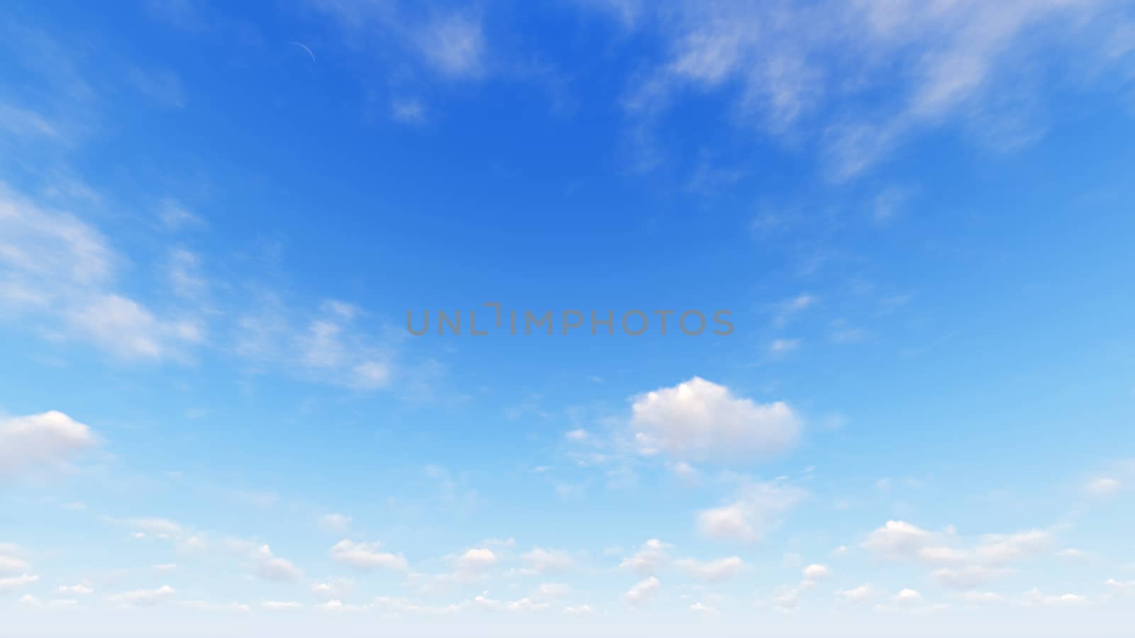 Cloudy blue sky abstract background, blue sky background with tiny clouds, 3d rendering

