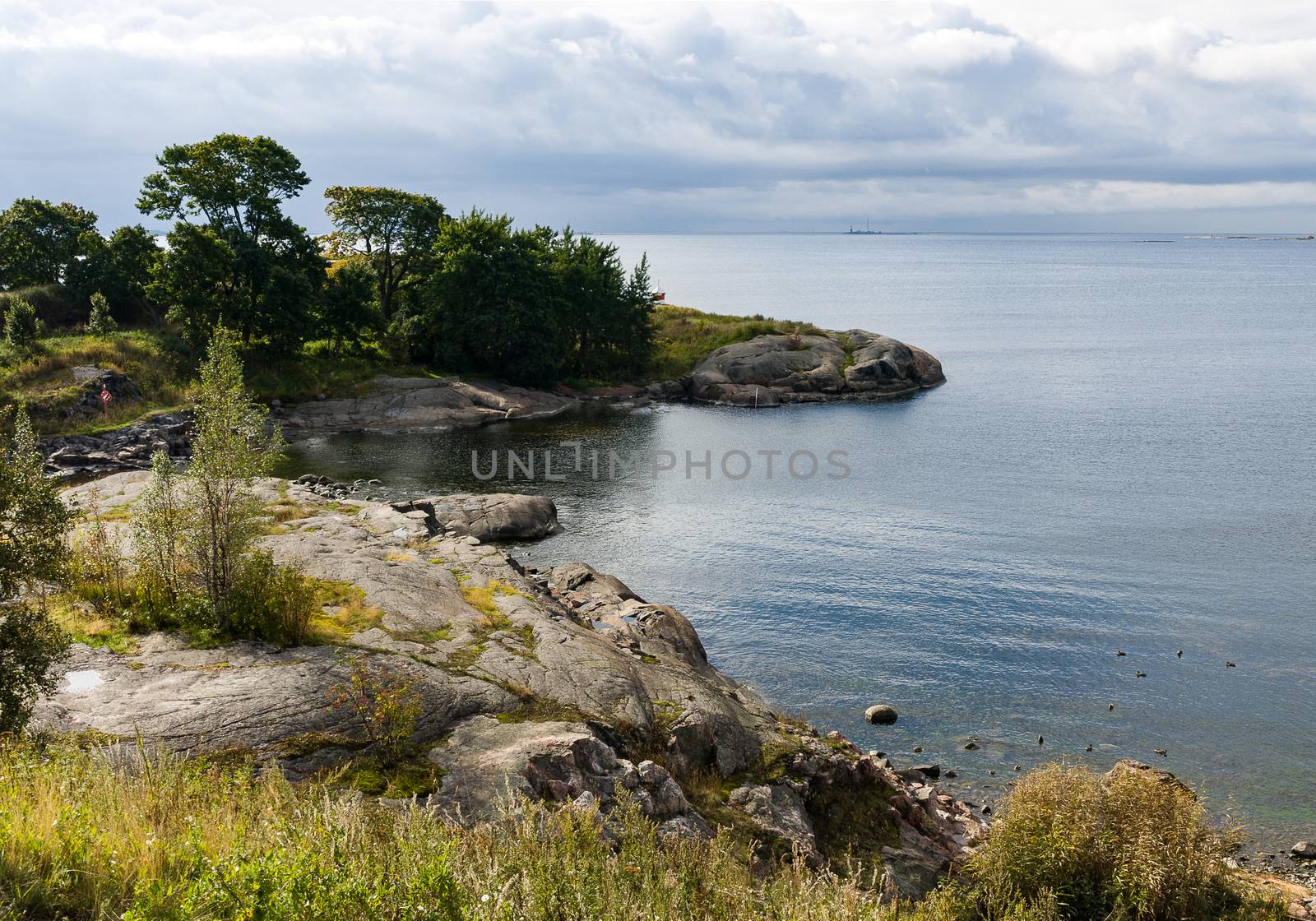 Beautiful bay in autumn, Finland