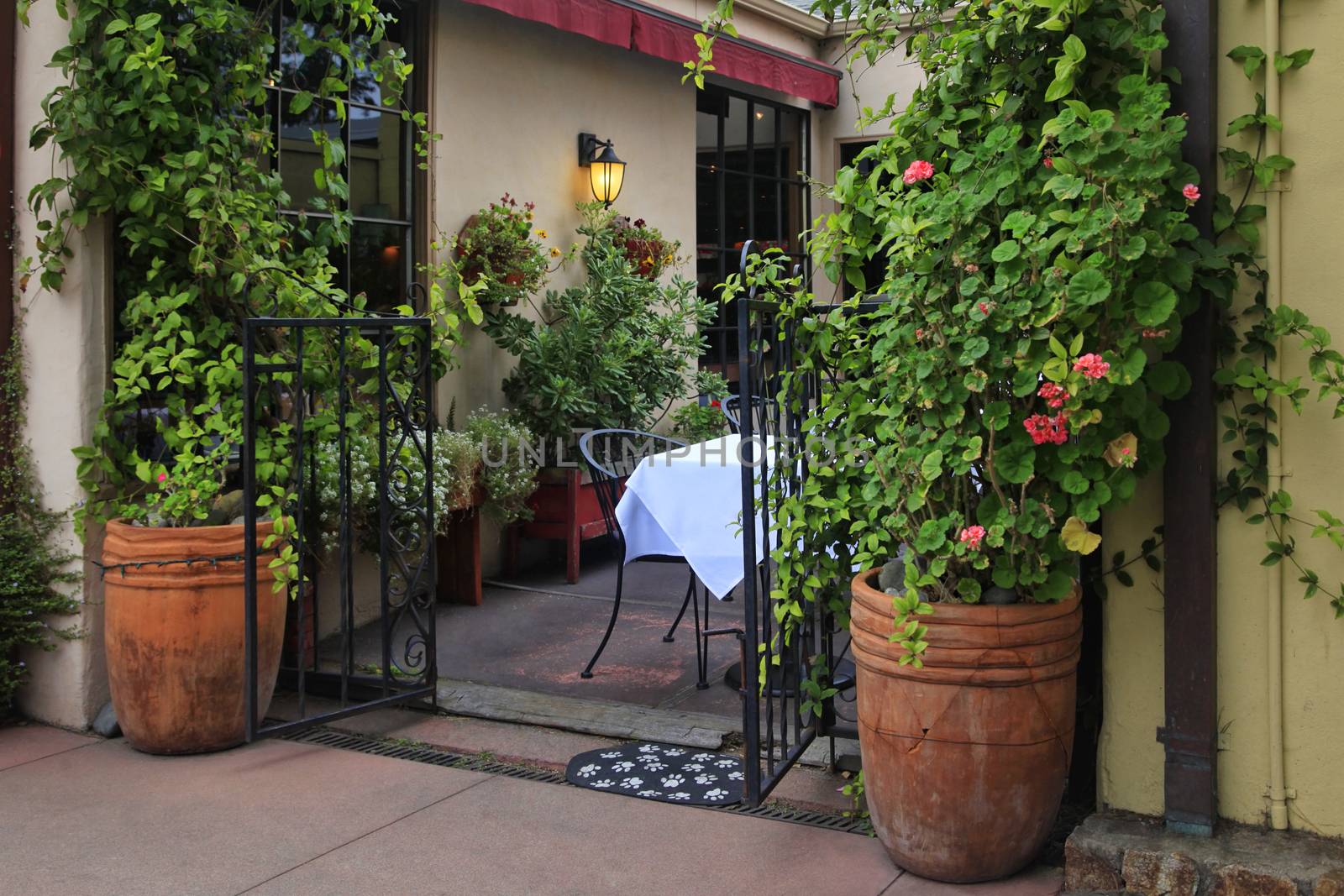 A small cafe in Carmel. California, USA