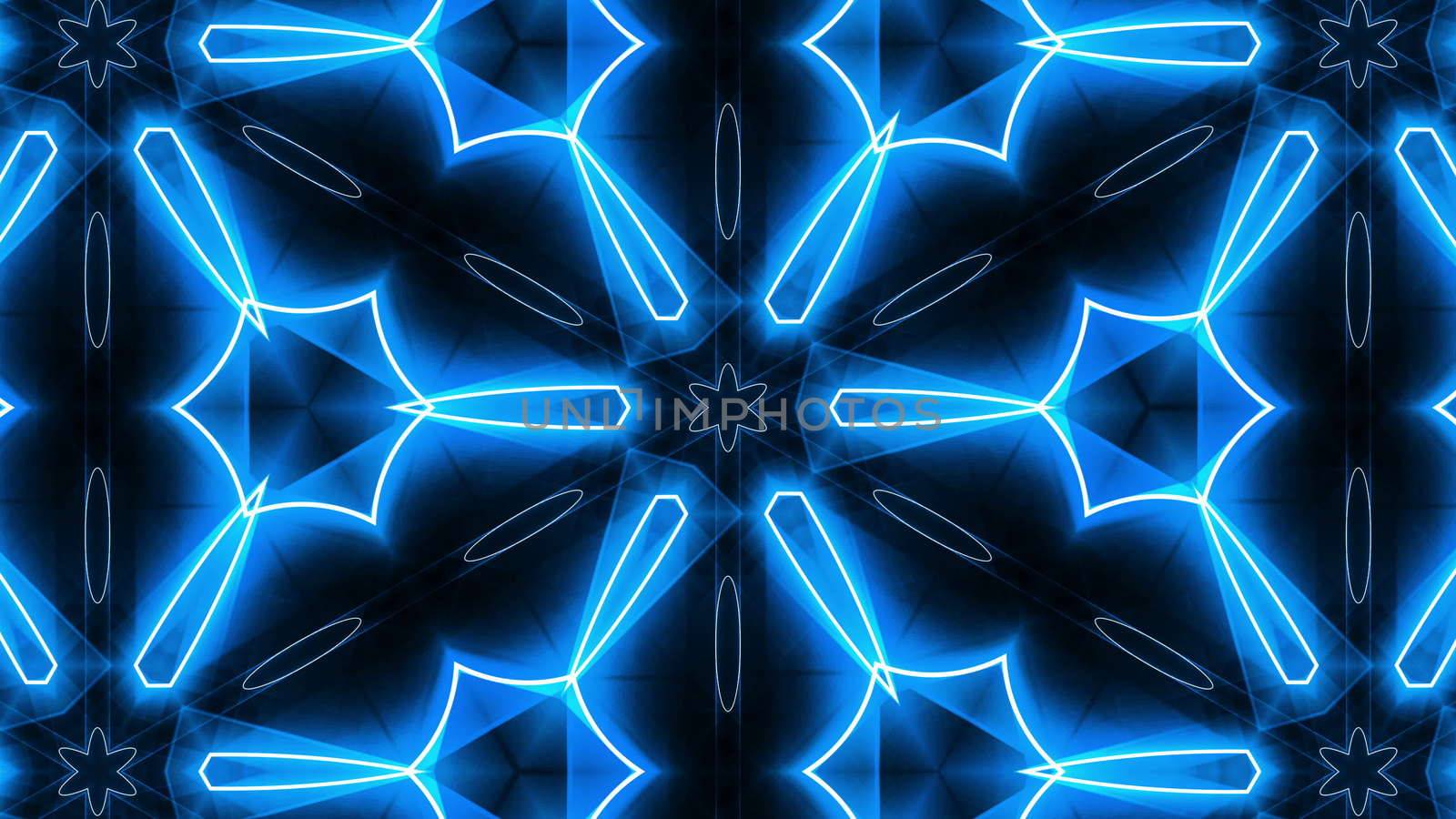 VJ Fractal blue kaleidoscopic background by nolimit046
