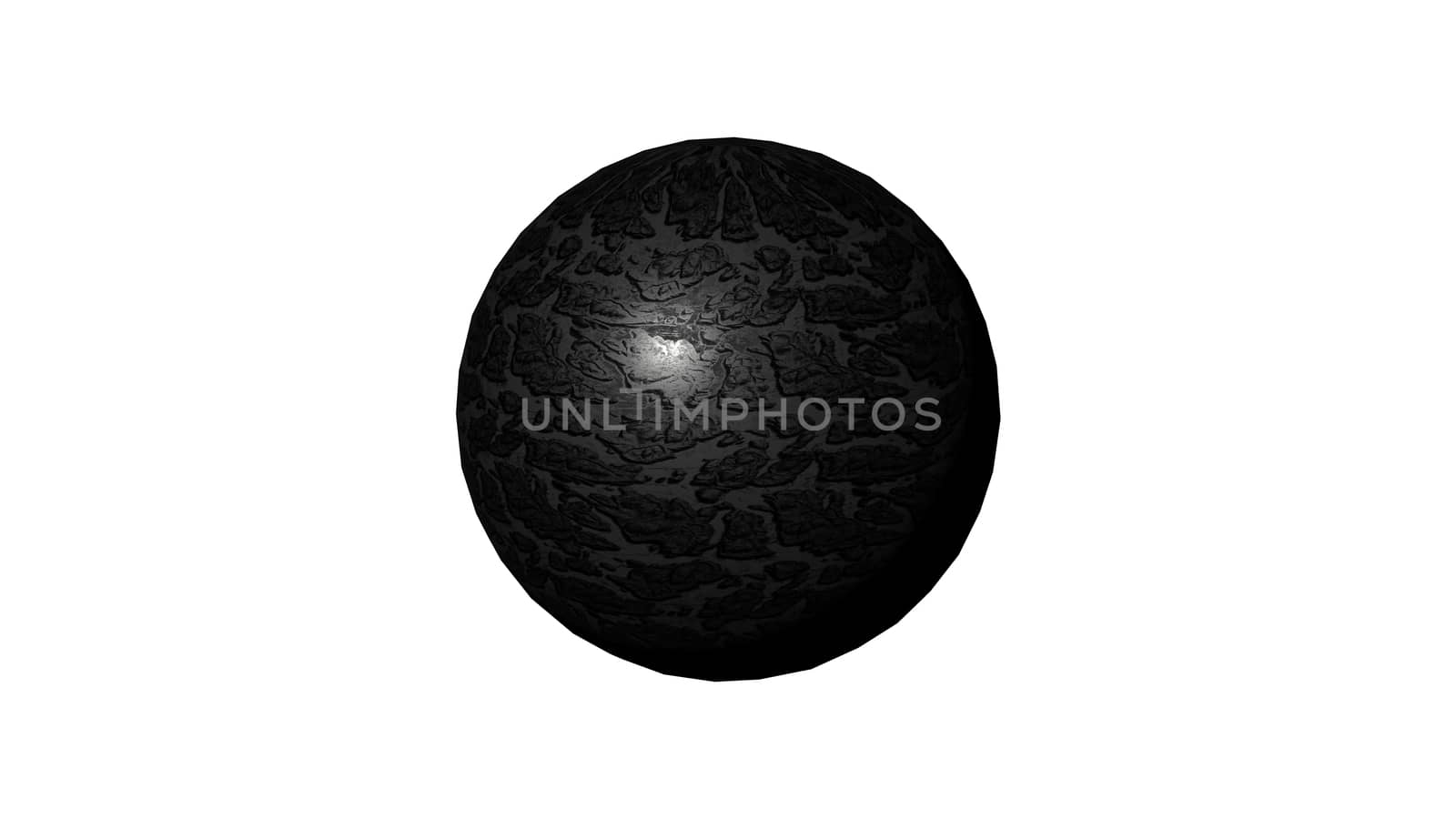 3D sphere isolated over a white background. 3D rendered