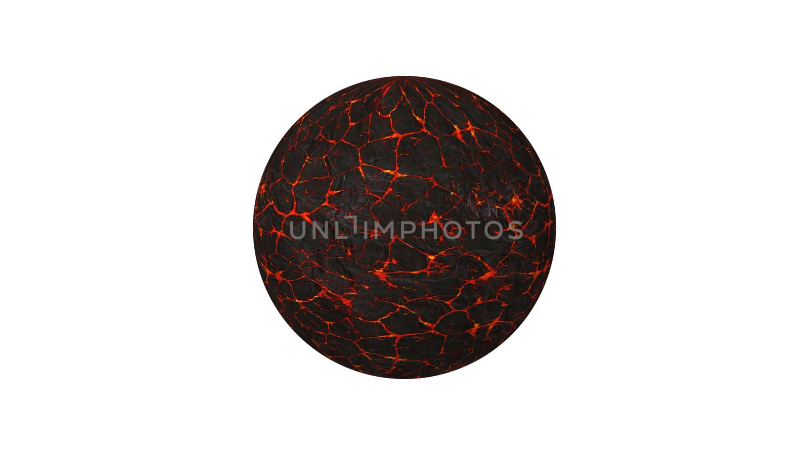 3D sphere isolated over a white background. 3D rendered