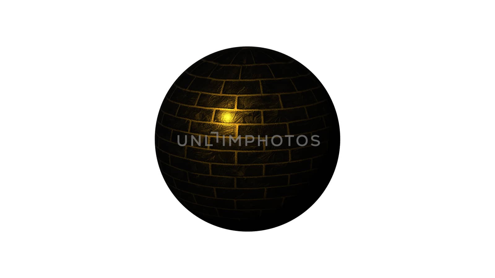 3D sphere isolated over a white background. 3D rendered