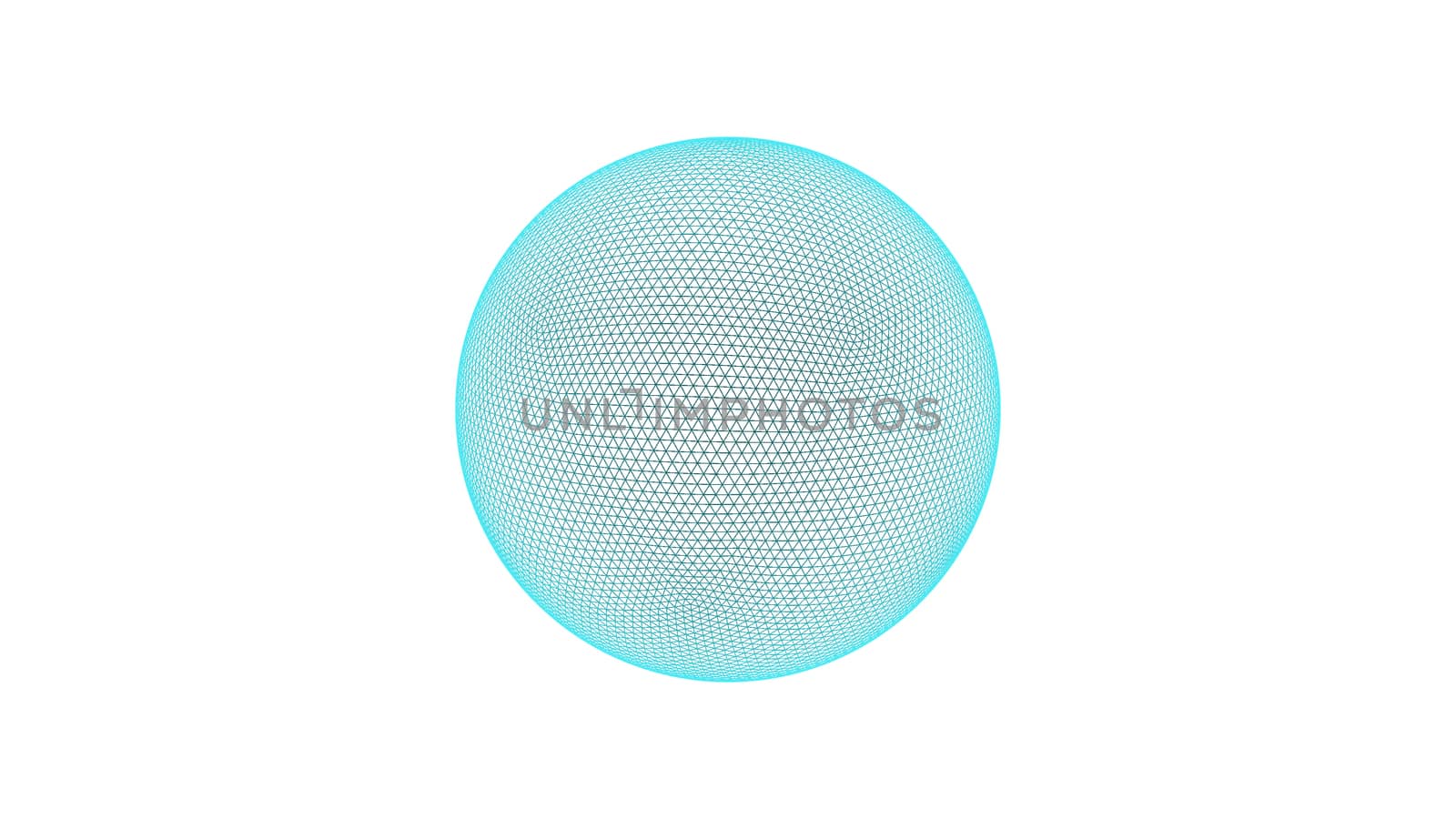 3D sphere isolated over a white background. 3D rendered