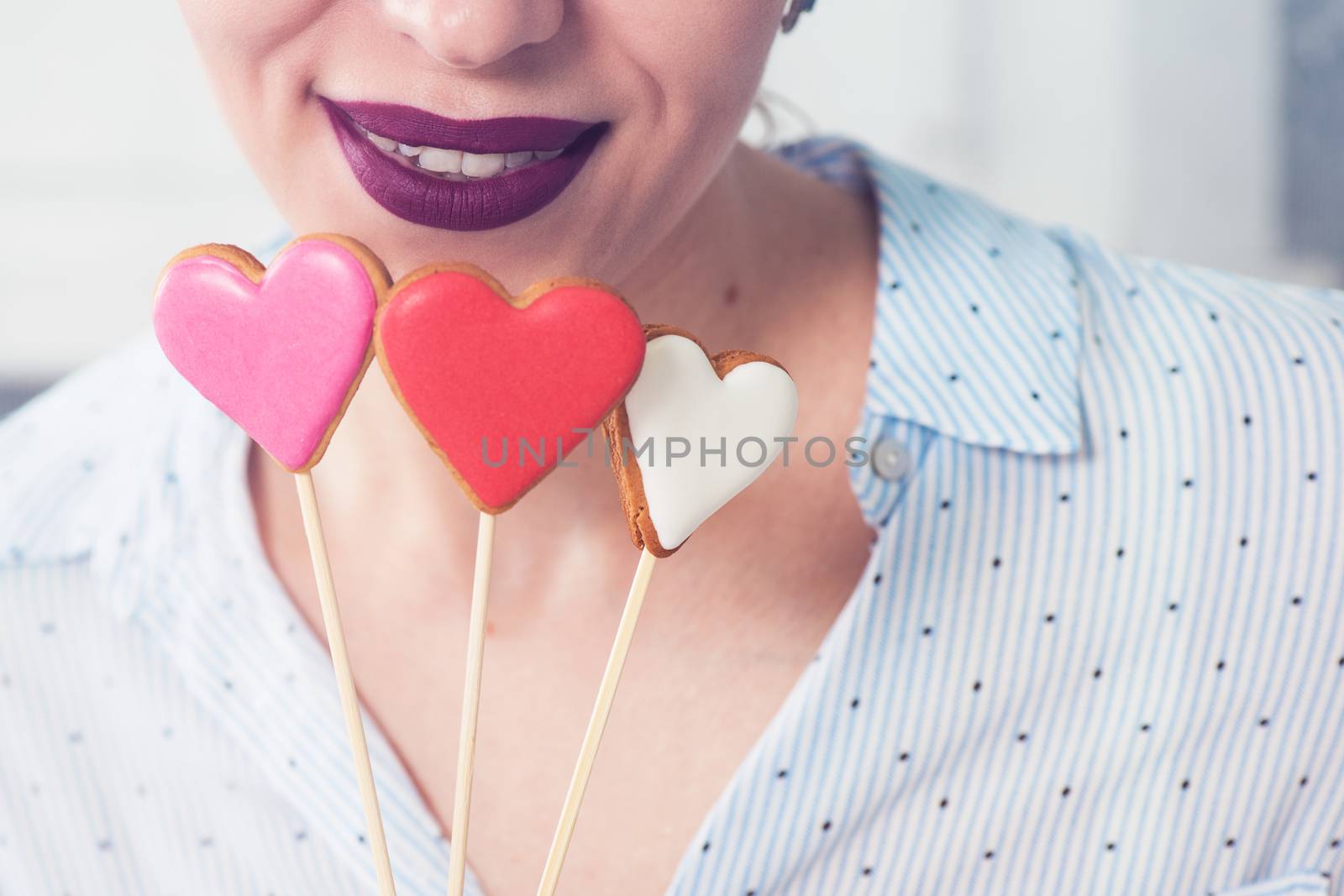 Lips and hearts by rusak
