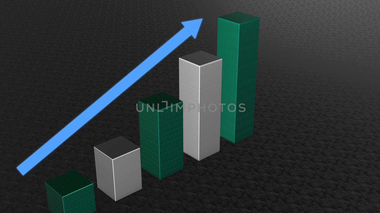 Graph Bar, Infographic diagram, chart. 3D rendered by nolimit046