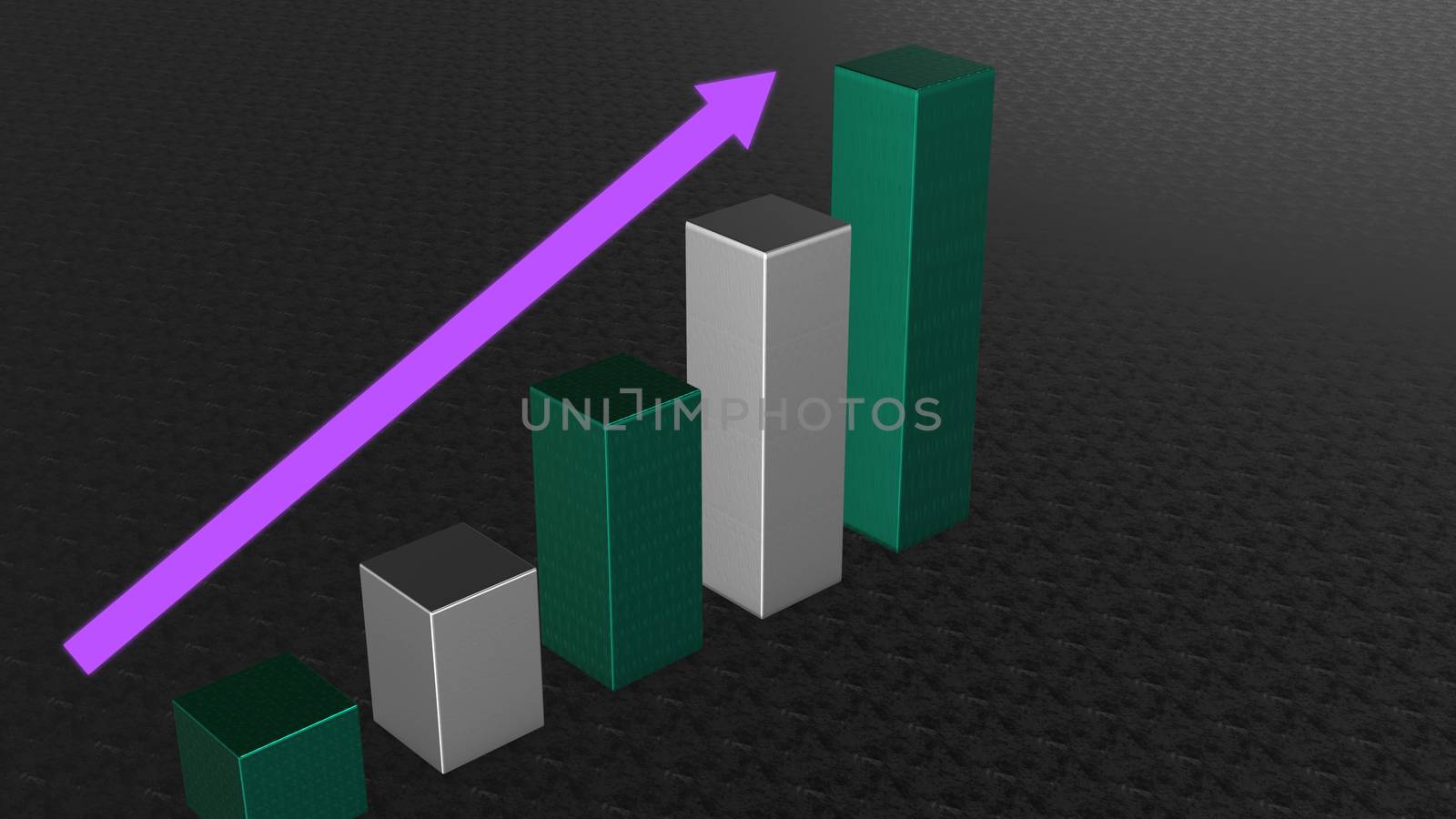 Graph Bar, Infographic diagram, chart. 3D rendered by nolimit046