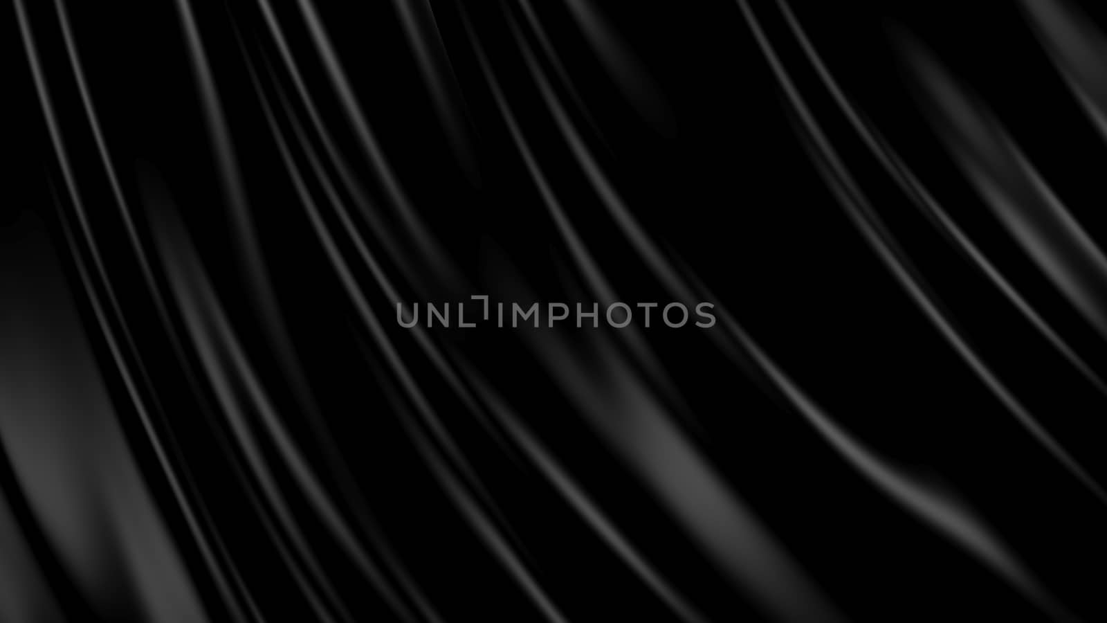 3D Illustration Abstract Black Background with Glare