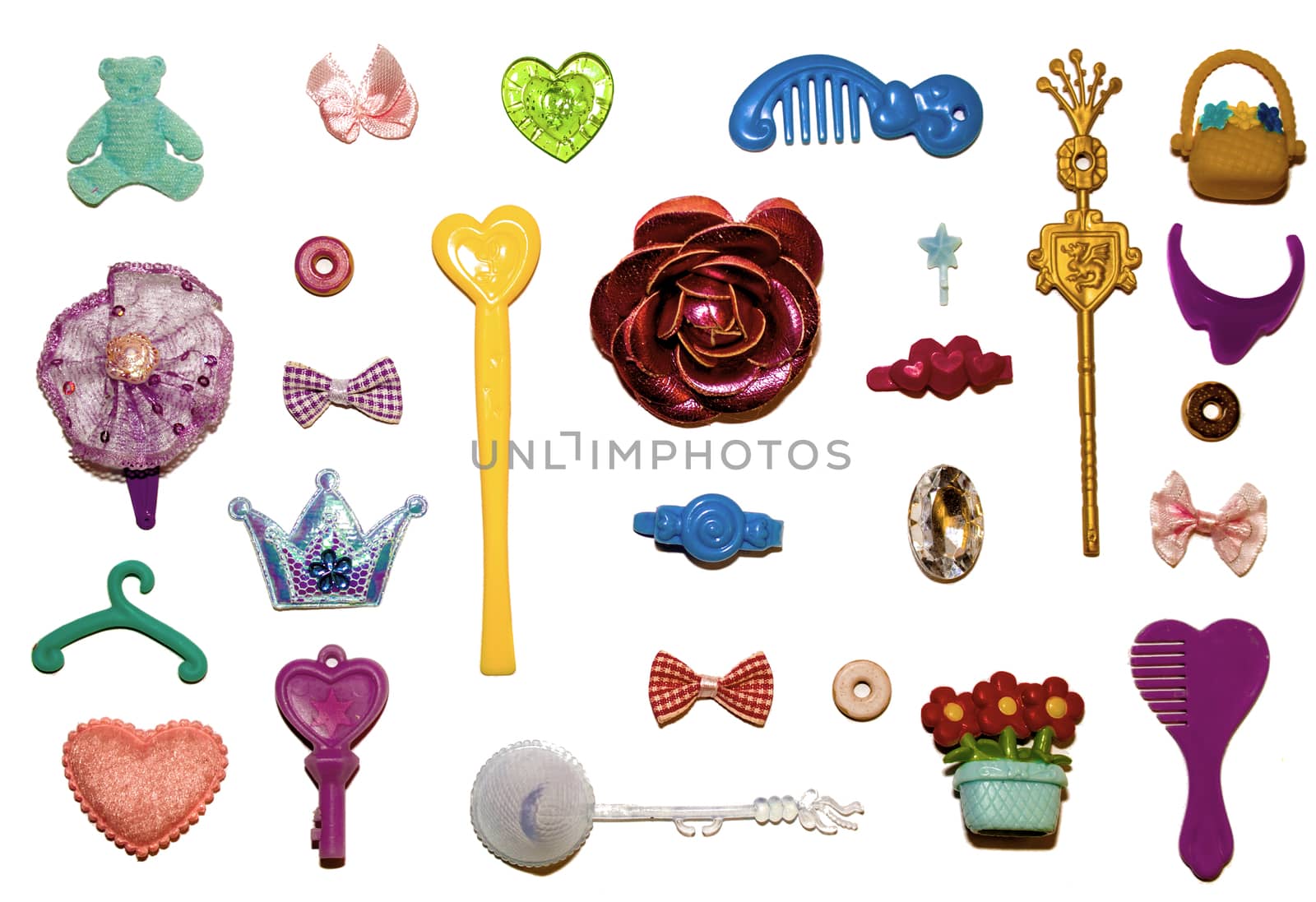 Flat lay Little Girl's Things