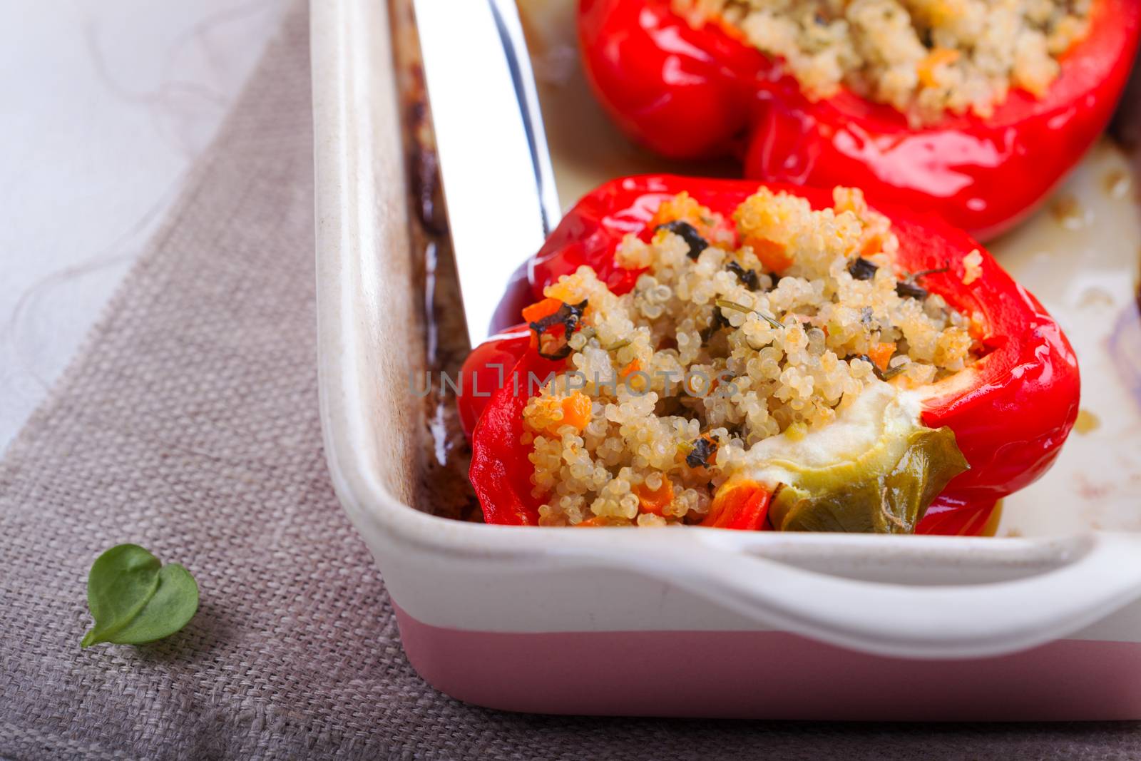 Stuffed Red Peppers by supercat67