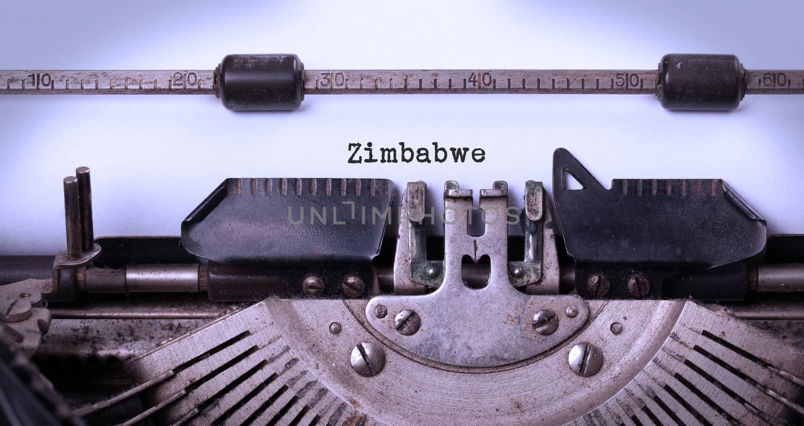 Old typewriter - Zimbabwe by michaklootwijk