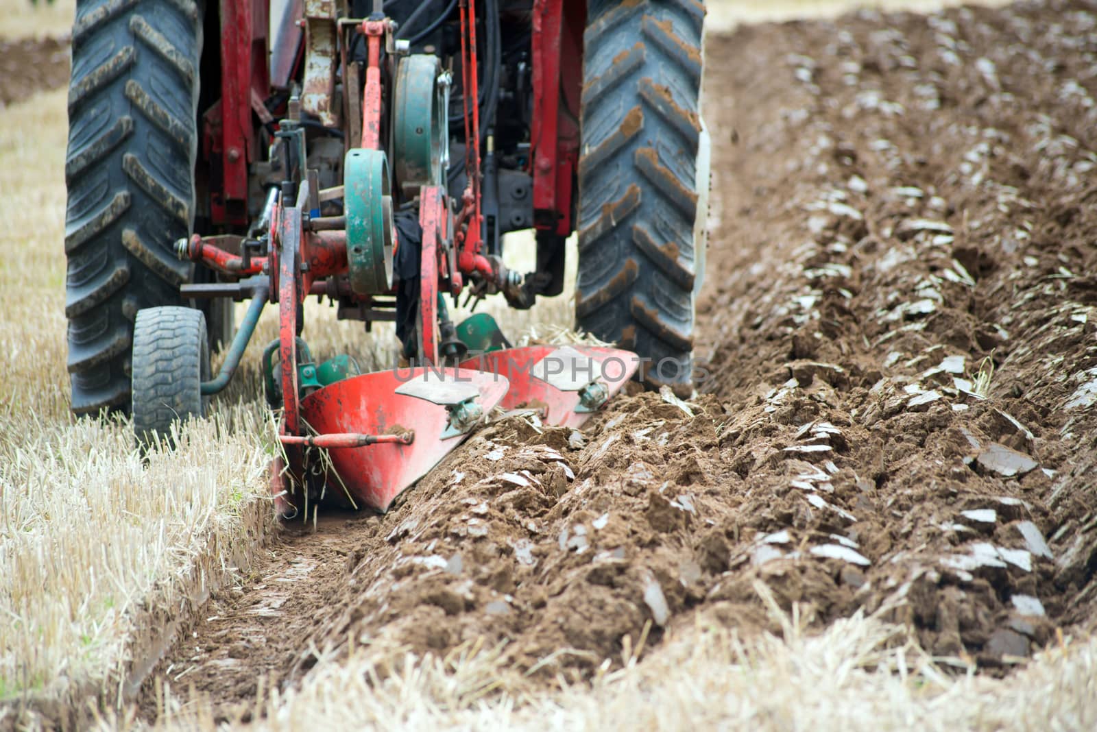 furrows of a plough from a ploughing competition in ireland