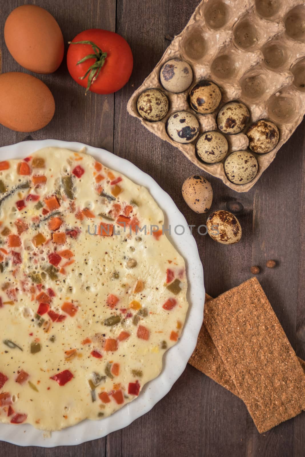 baked omelette with different eggs by rusak