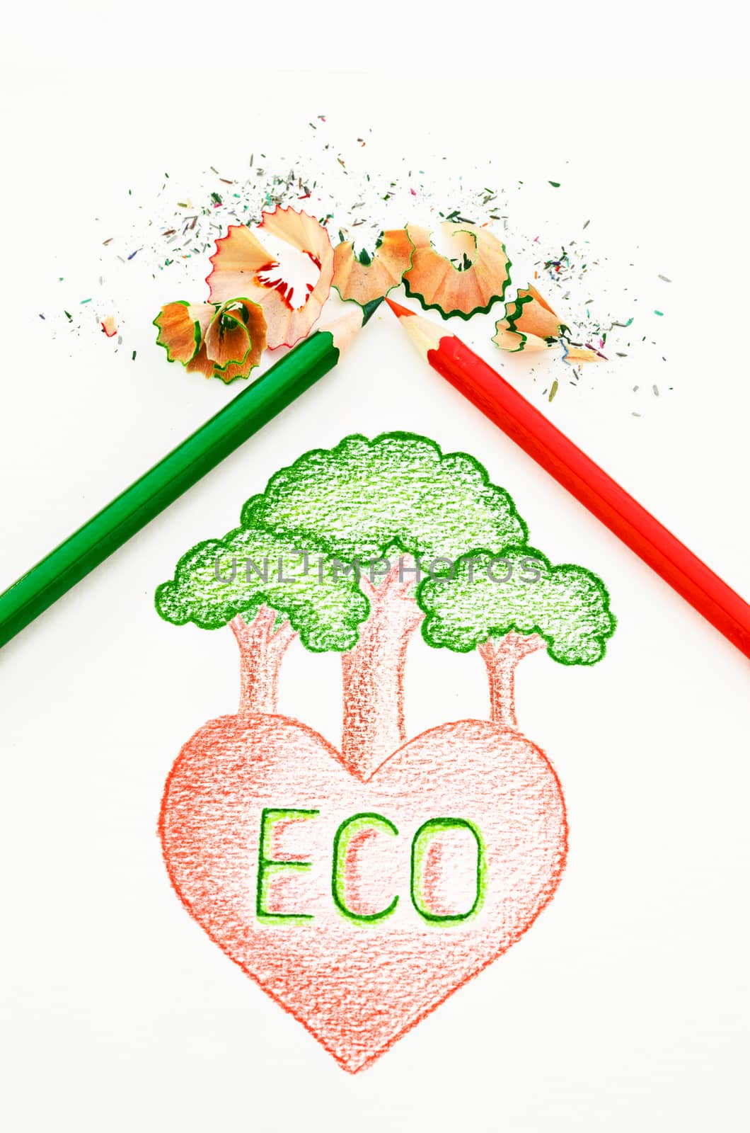 Eco heart concept. by Gamjai