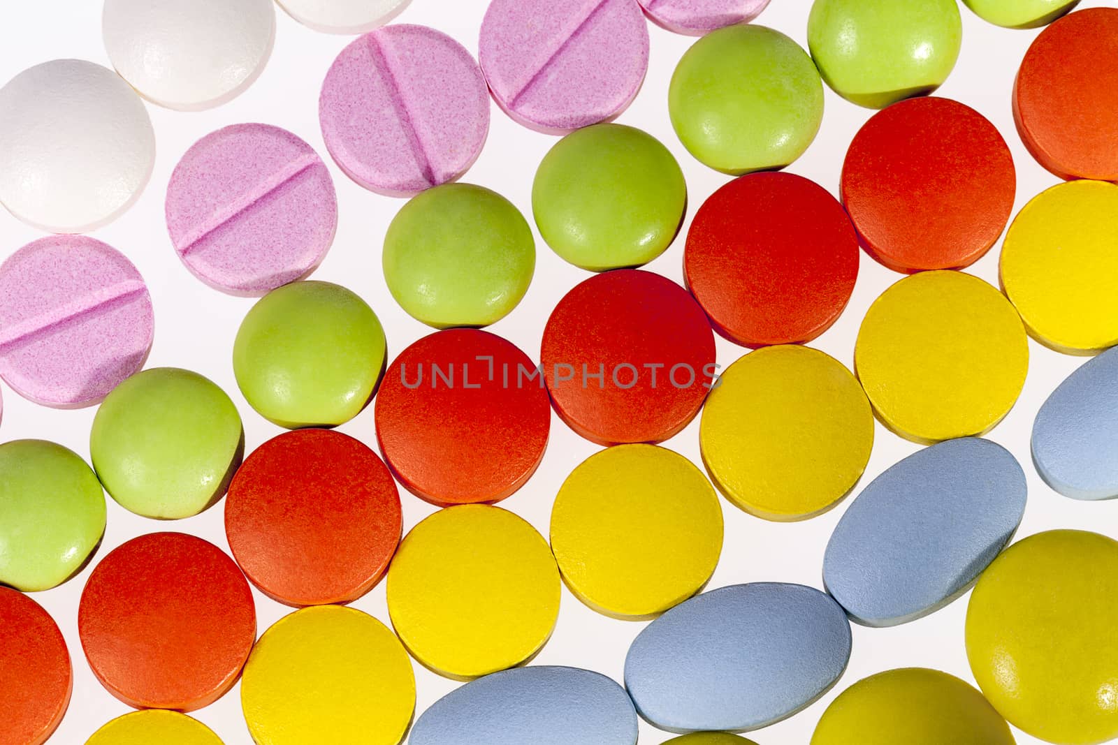 Background of colorful medical pills by mychadre77