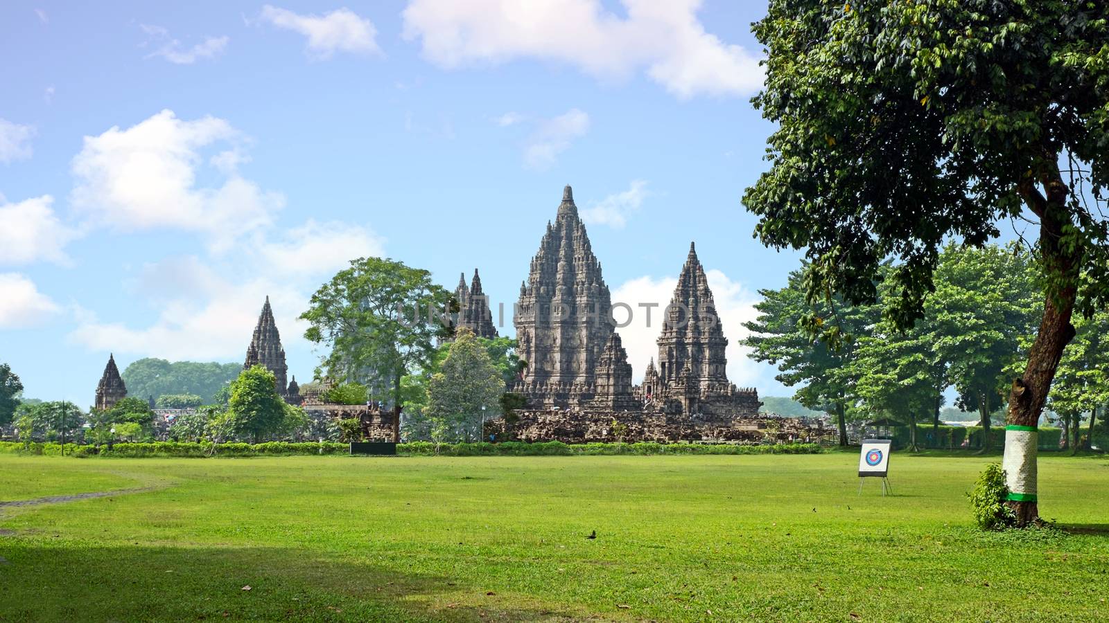 Prambanan or Candi Rara Jonggrang is a Hindu temple compound in Java, Indonesia, dedicated to the Trimurti: the Creator (Brahma), the Preserver (Vishnu) and the Destroyer (Shiva)
