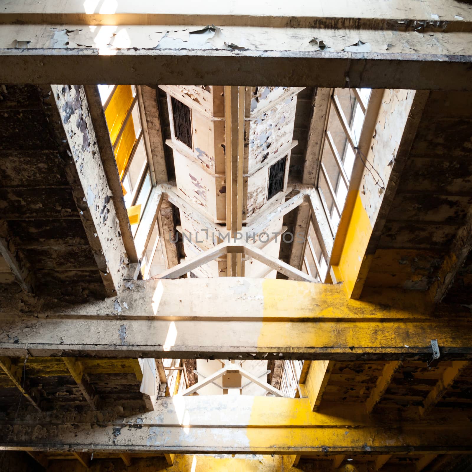 ruins of a very heavily polluted industrial factory, industrial series