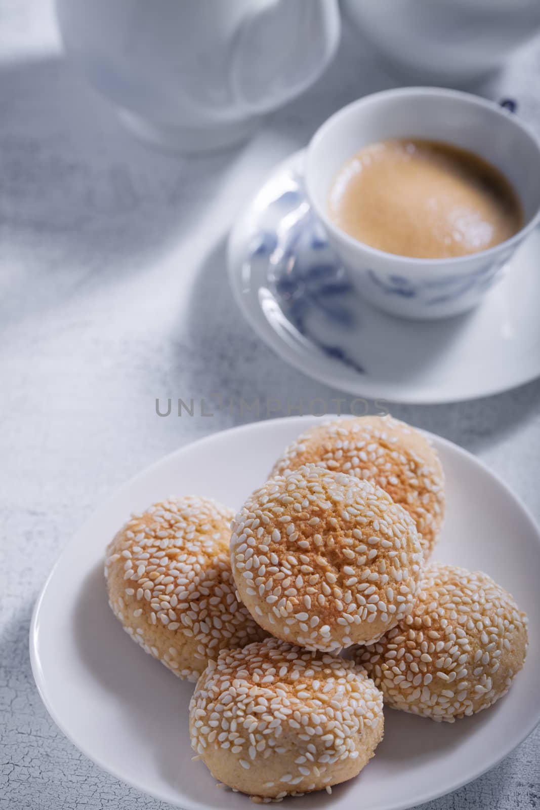 Almonds cookies with coffee by supercat67
