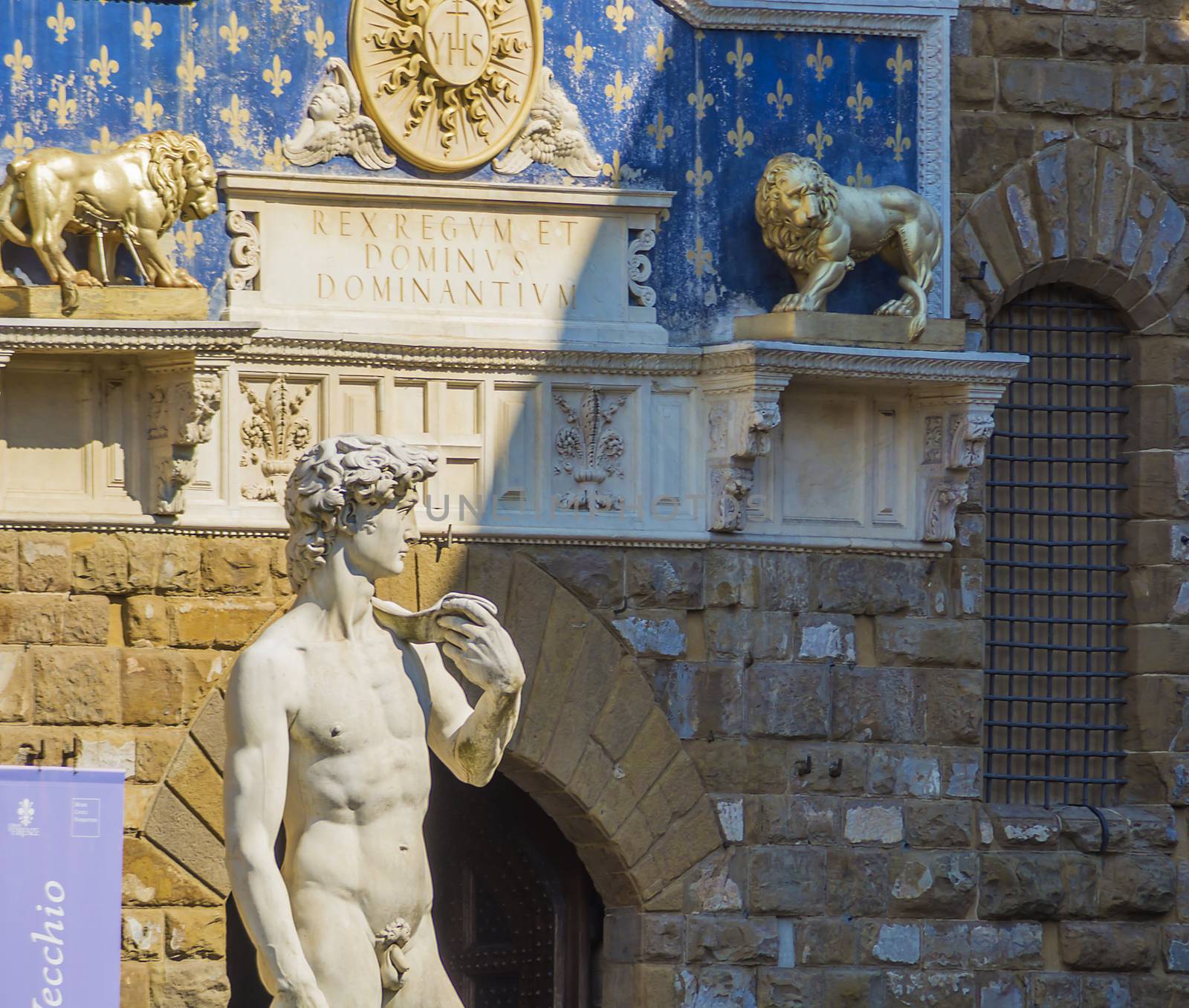 Statue of David in Florence's Piazza della Signoria