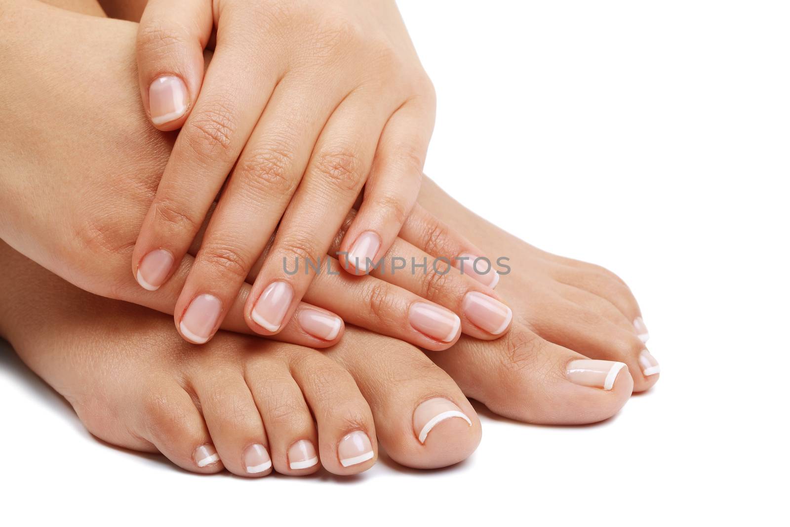 Skin care. Feet in close-up