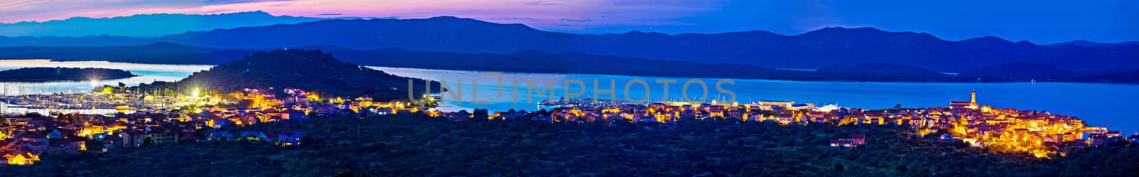 Betina and Murter island evening panorama by xbrchx