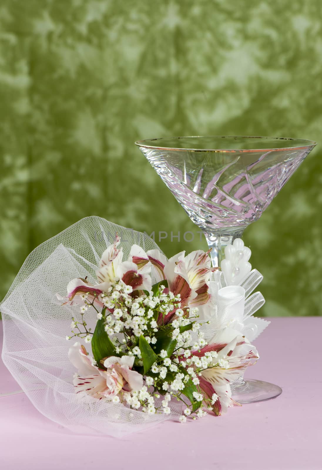 a composition of flowers for wedding day